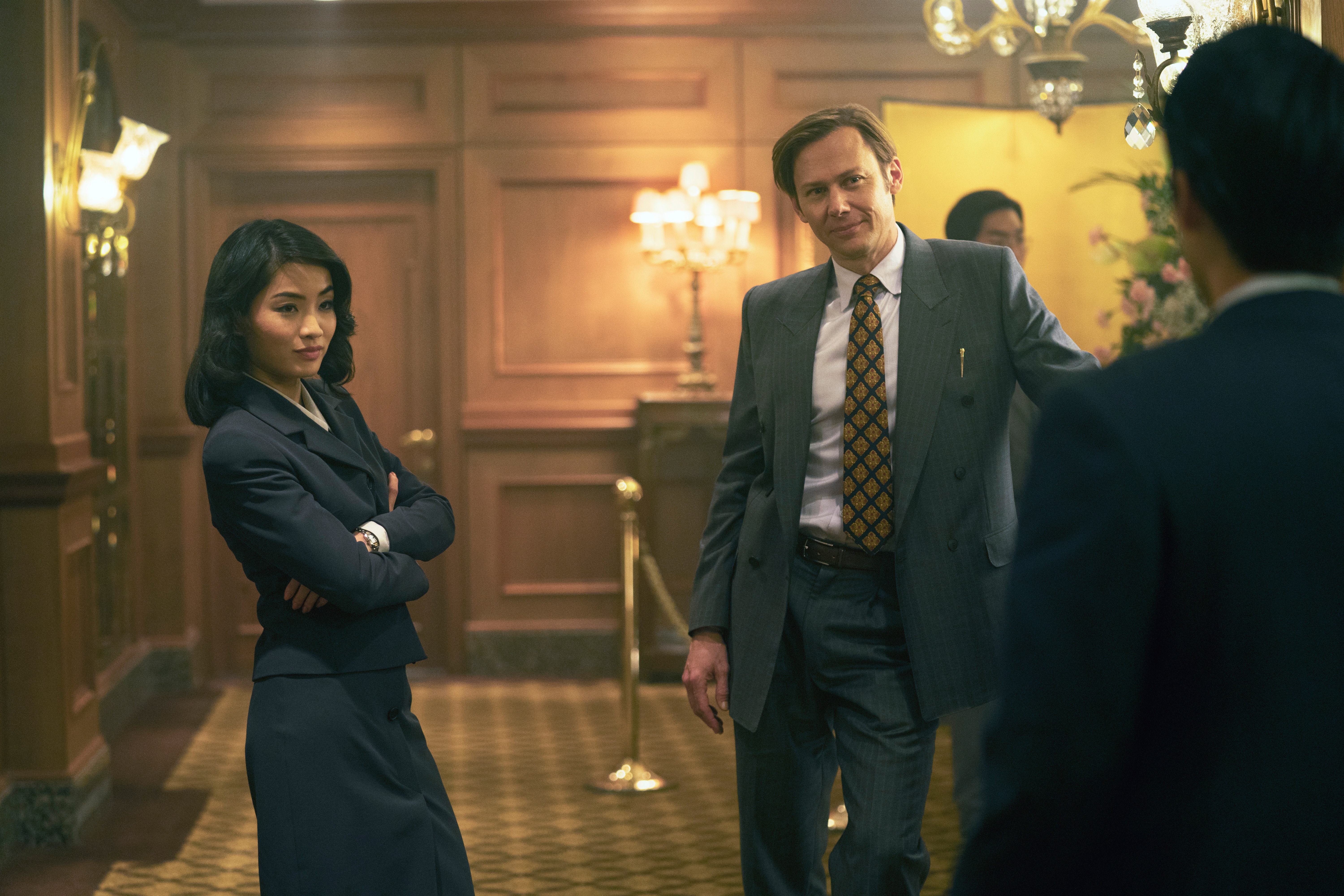 Anna Sawai and Jimmi Simpson in Pachinko 4K HD Wallpaper