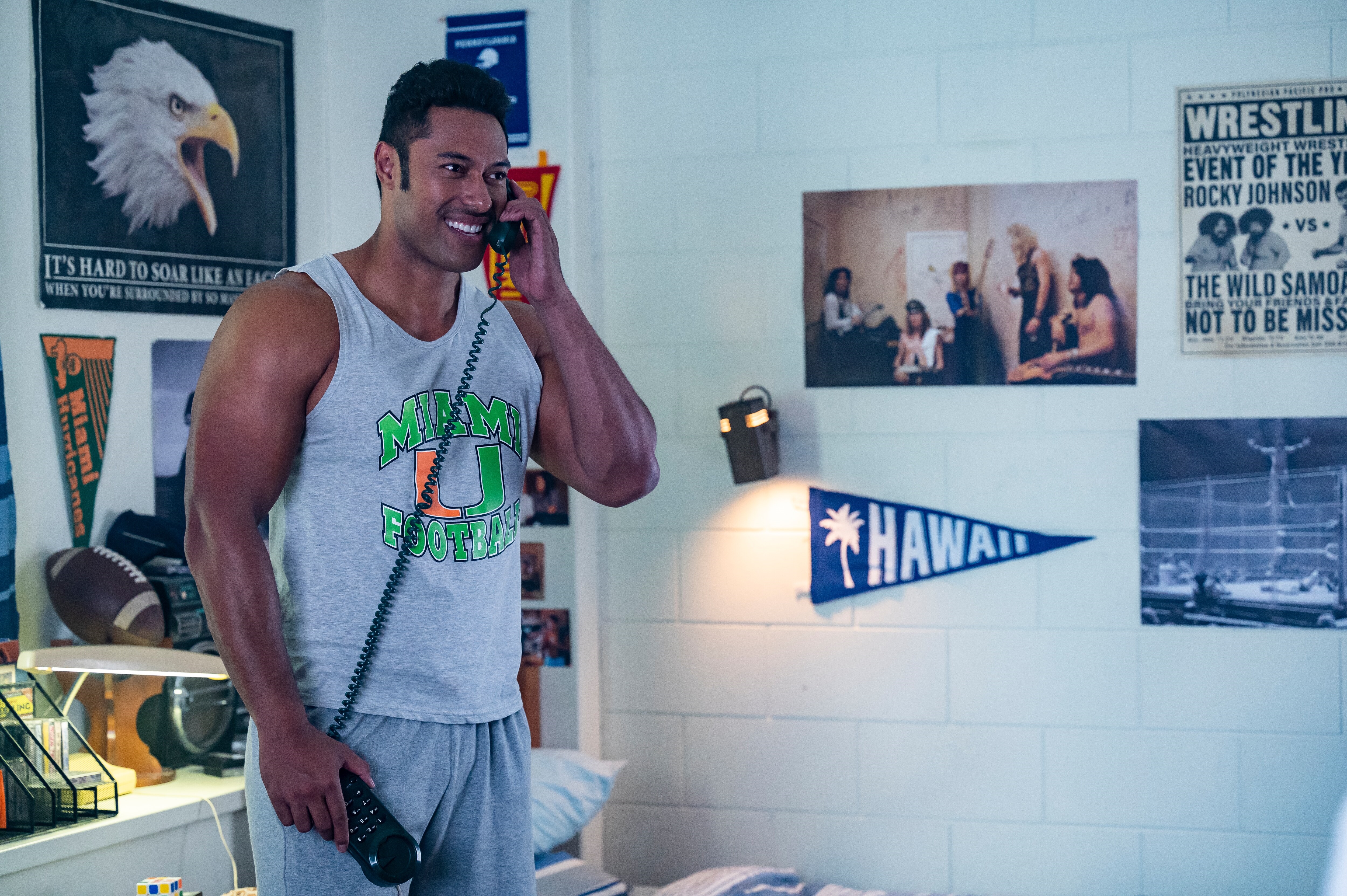 Uli Latukefu as Dwayne Johnson in Young Rock HD Wallpaper