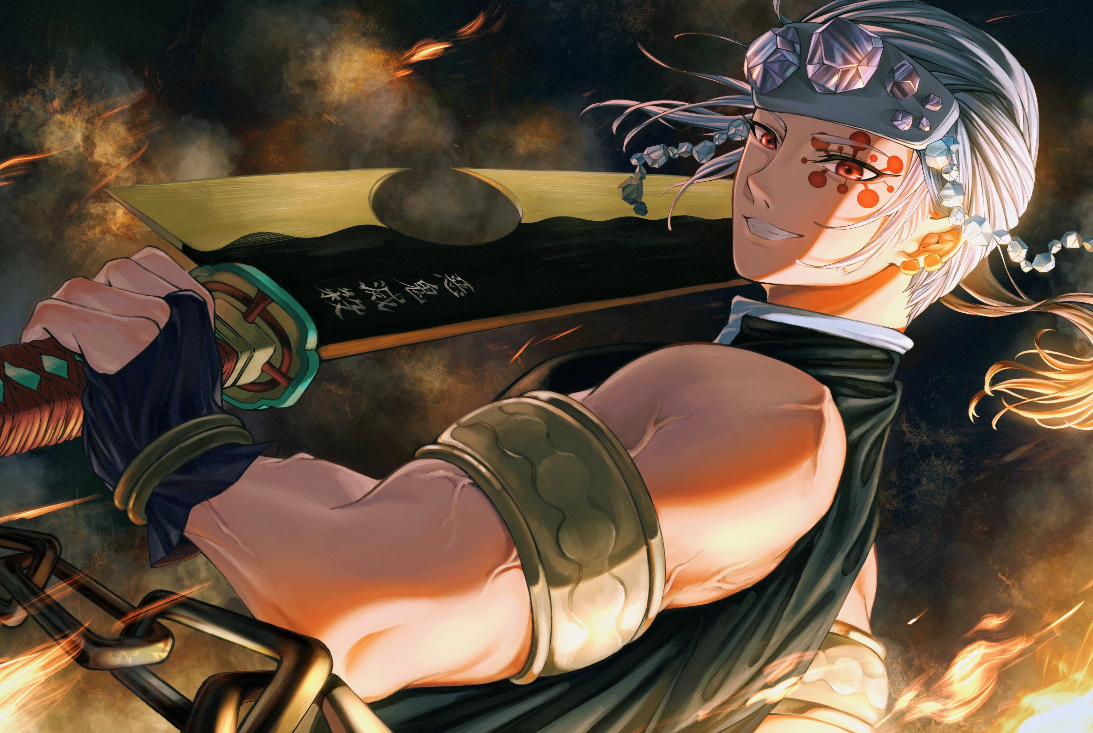 Tengen Uzui from Demon Slayer: Kimetsu No Yaiba HD Wallpaper