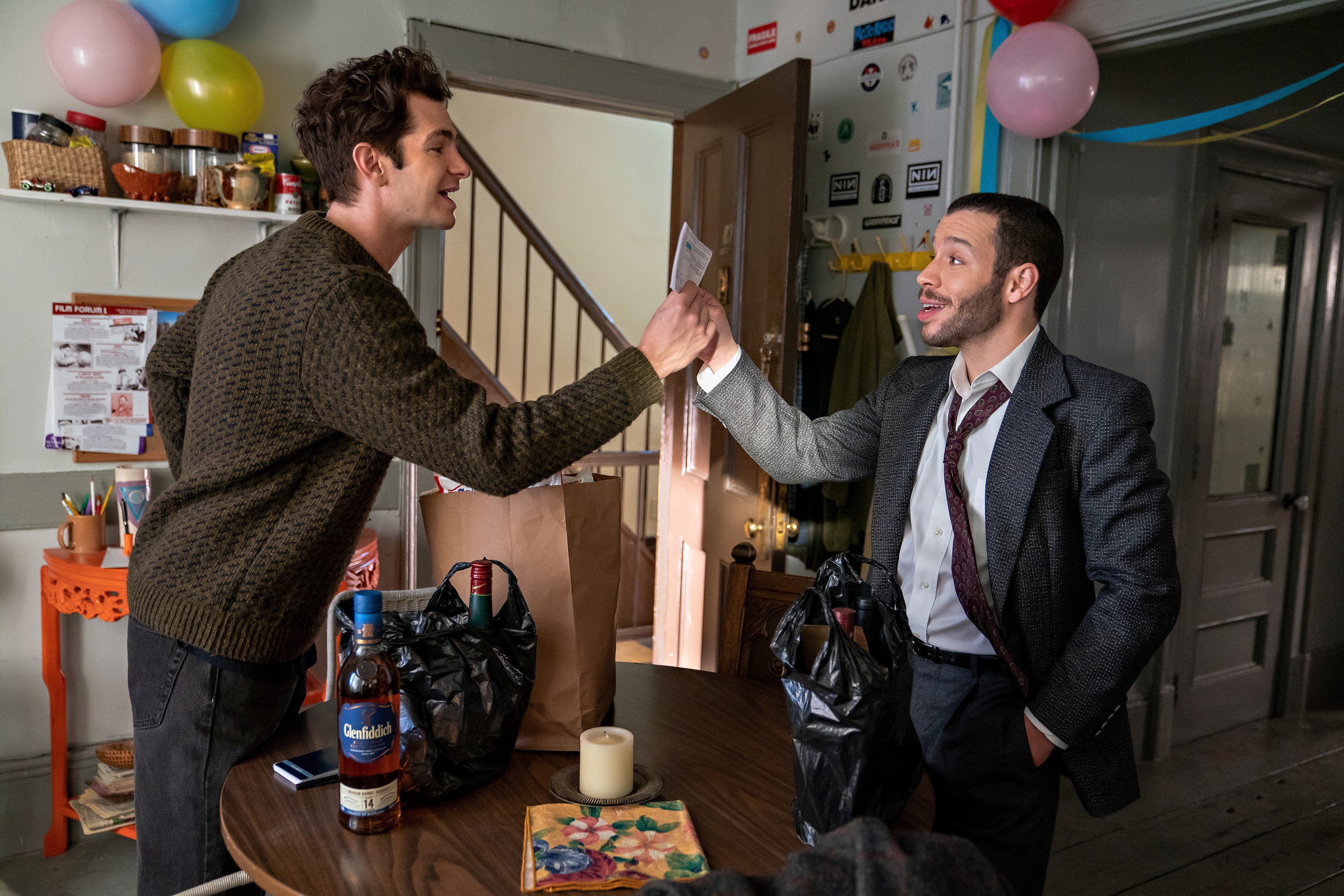 Andrew Garfield and Robin de Jesús in Tick, Tick...BOOM! HD Wallpaper