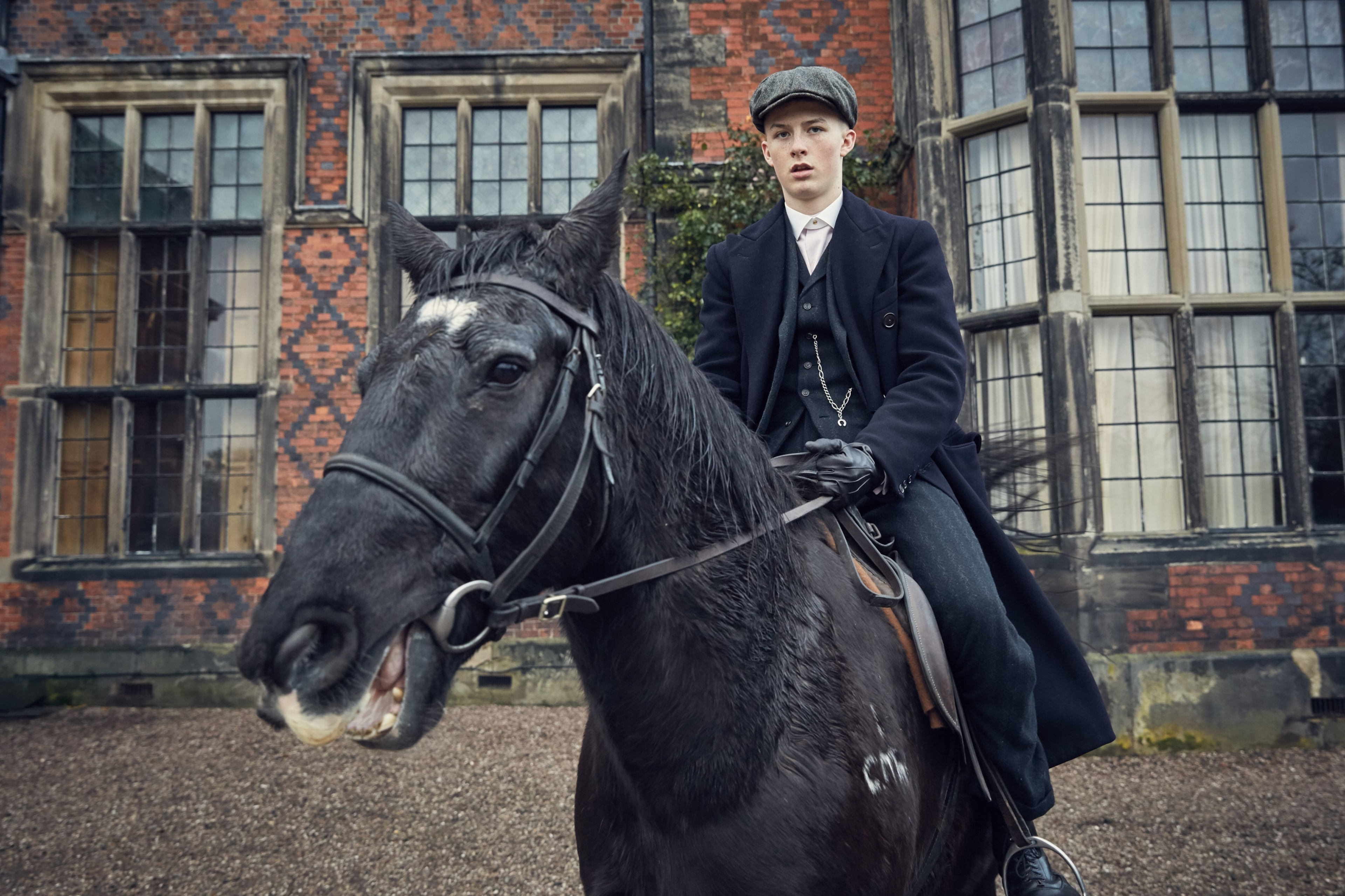 Young man on a horse from Peaky Blinders 4K HD Wallpaper