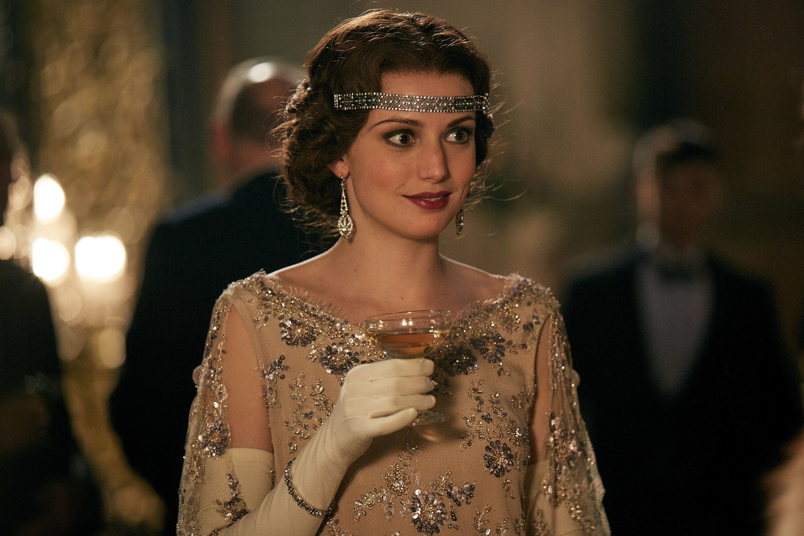 Woman in beaded dress from Peaky Blinders HD Wallpaper