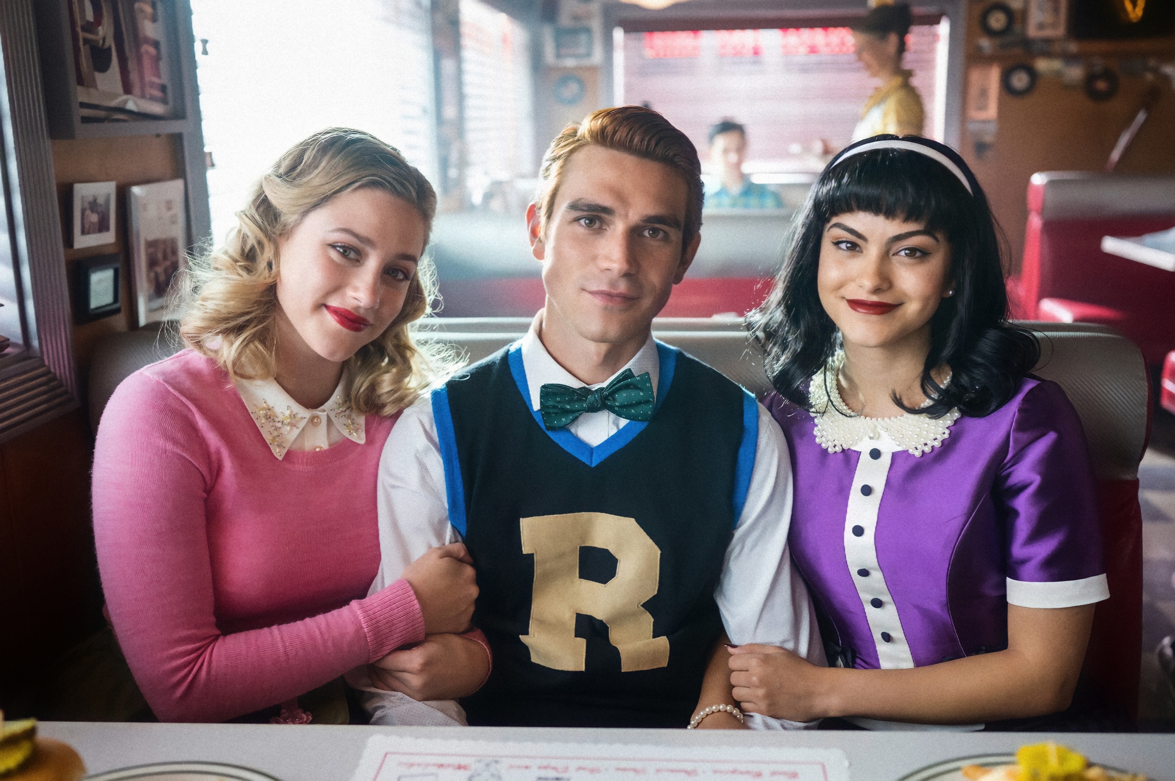 Archie Andrews, Betty Cooper, and Veronica Lodge from Riverdale HD Wallpaper