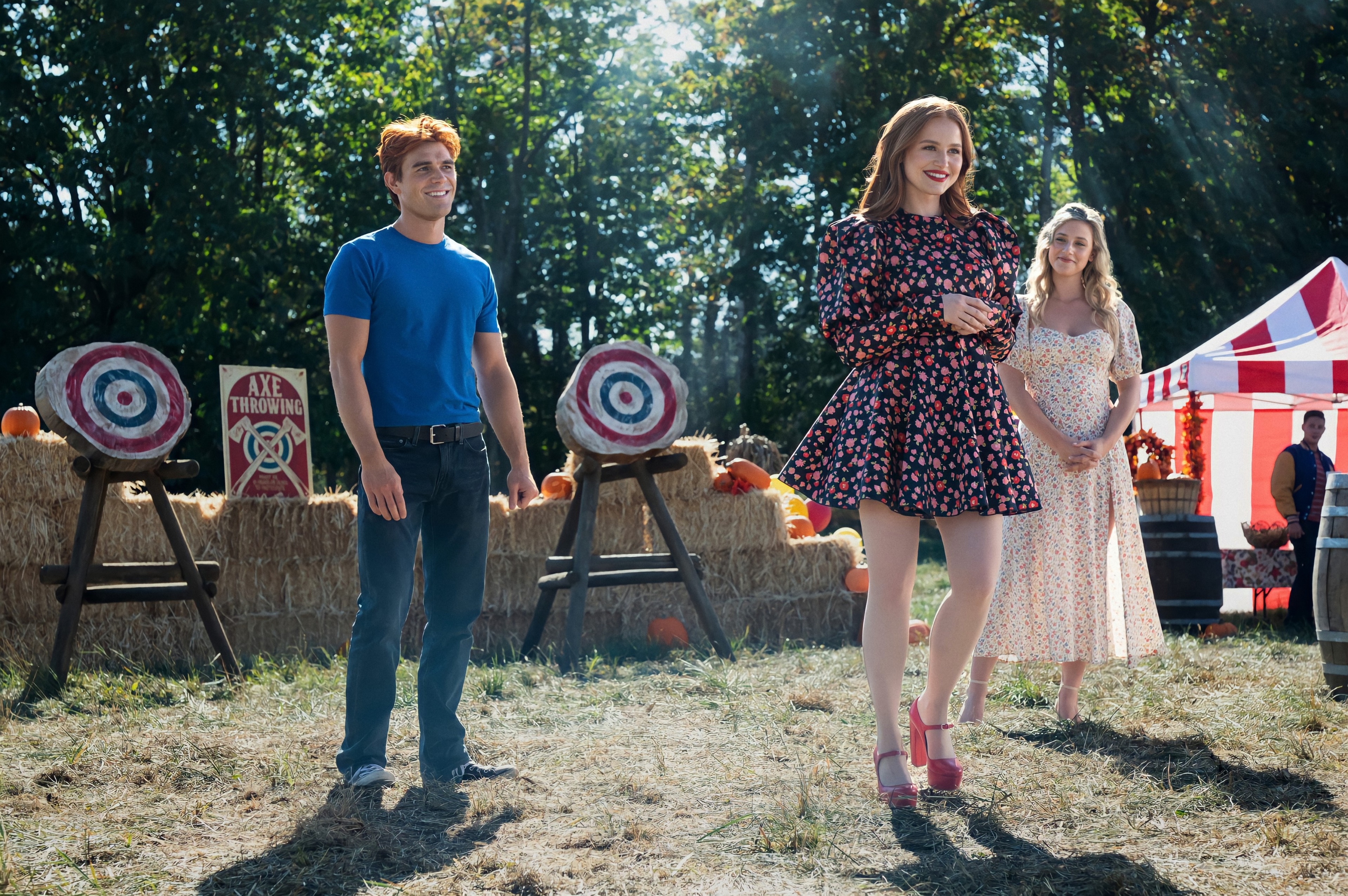 Archie Andrews and friends at Riverdale axe throwing HD Wallpaper