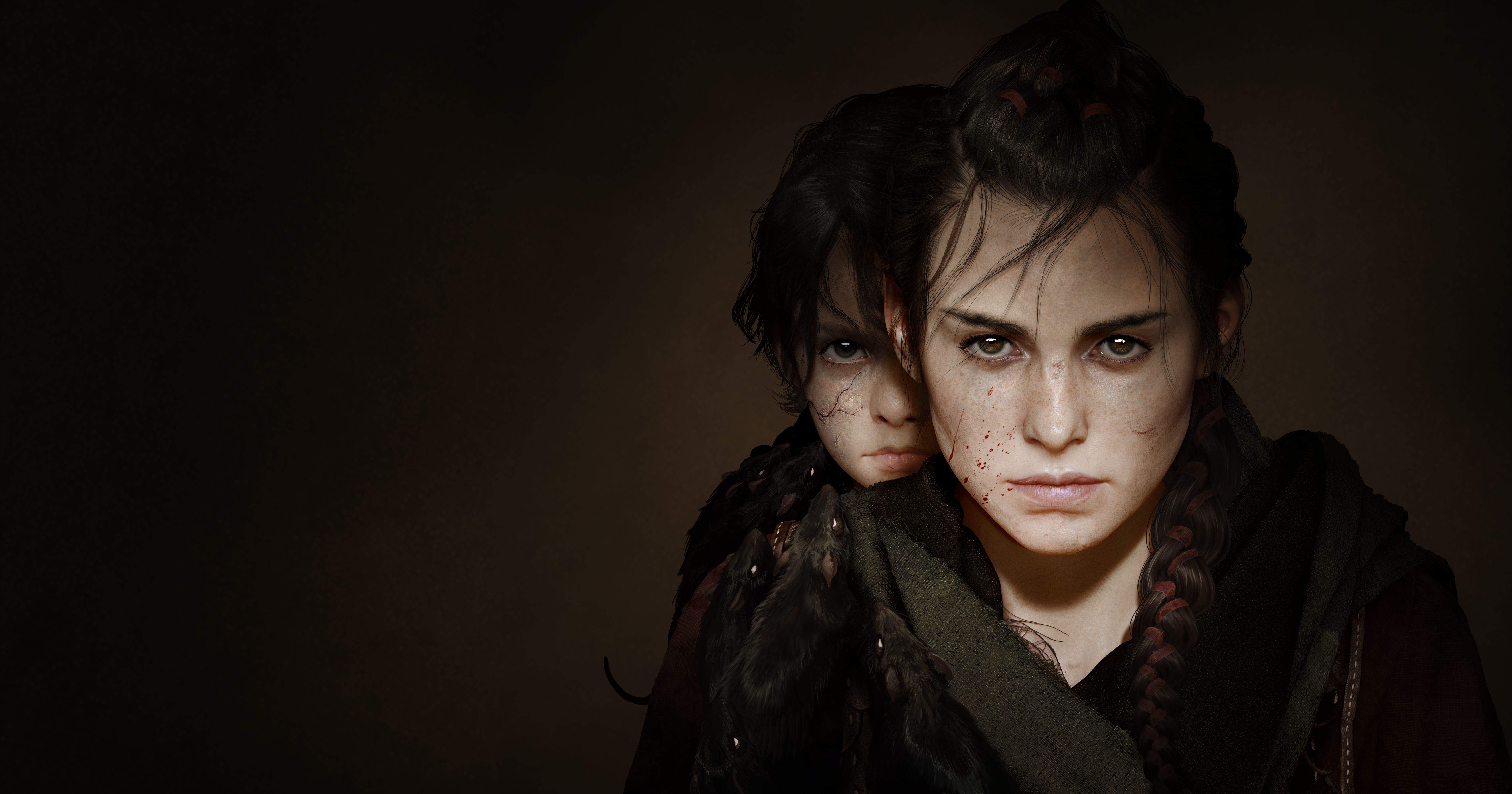 Amicia and Hugo de Rune from A Plague Tale: Requiem HD Wallpaper
