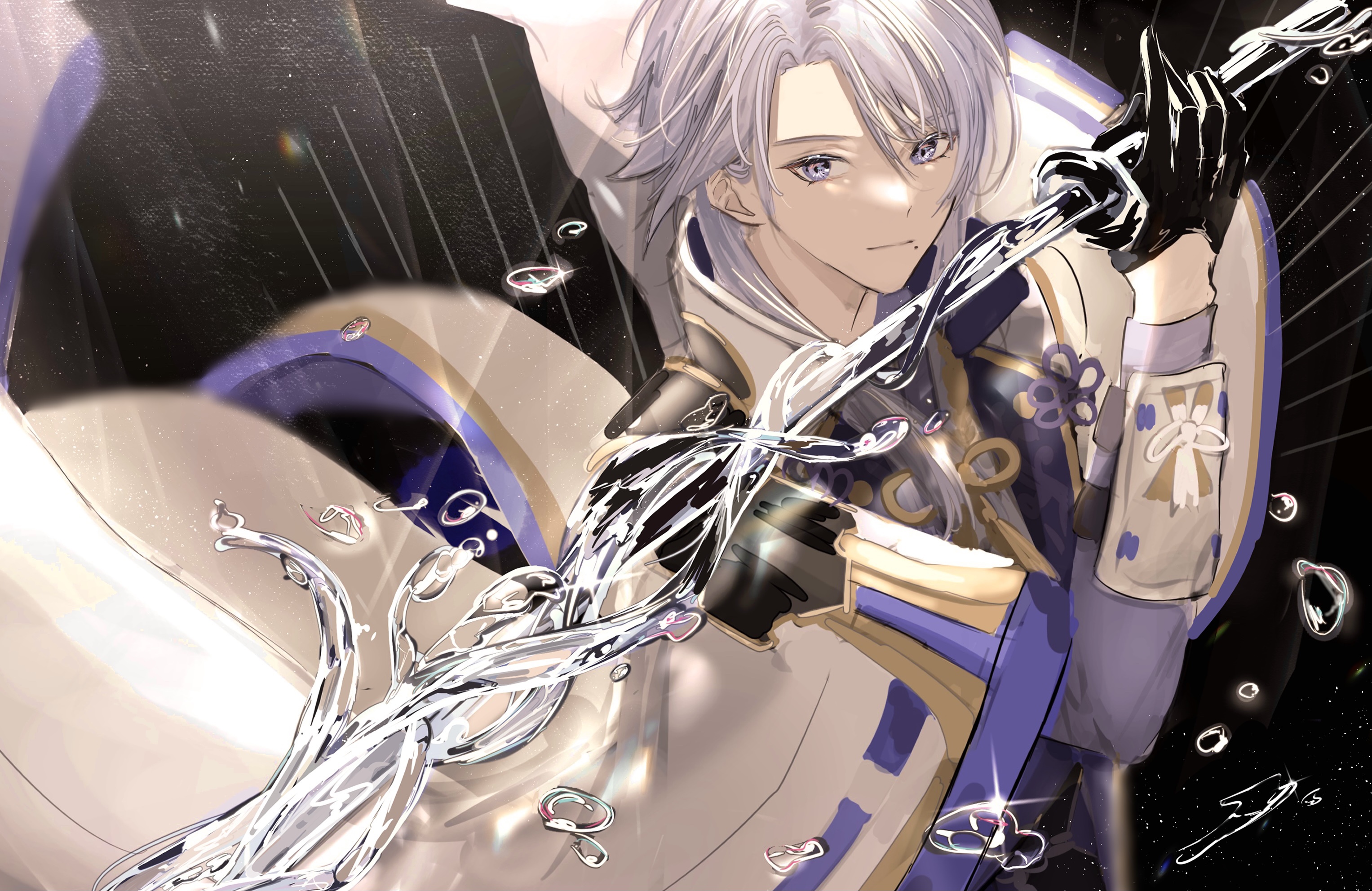 Kamisato Ayato from Genshin Impact HD Wallpaper