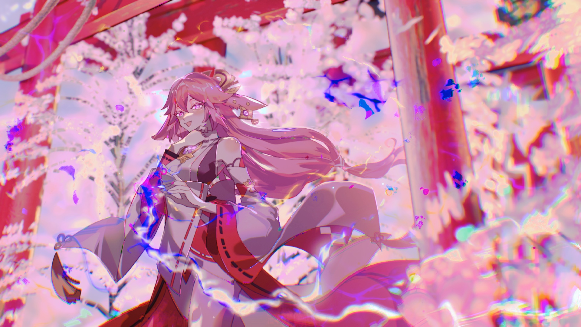 Yae Miko from Genshin Impact HD Wallpaper