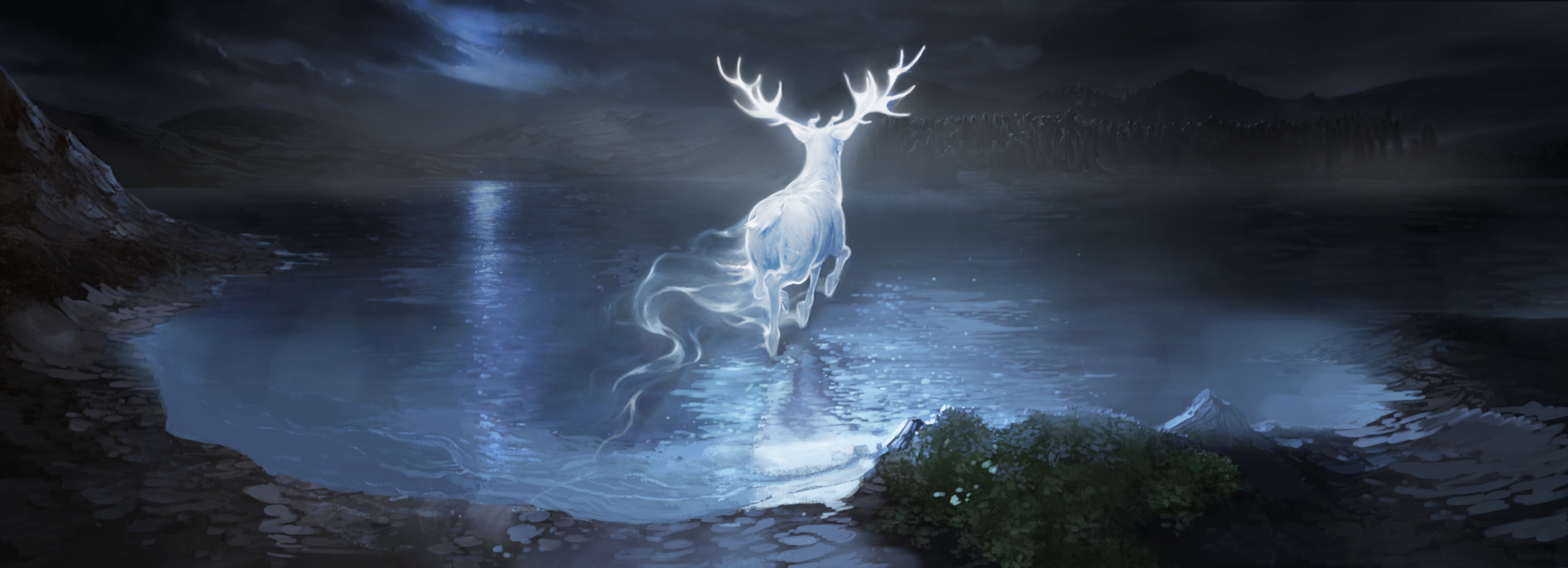 Prongs the Patronus Deer from Harry Potter HD Wallpaper