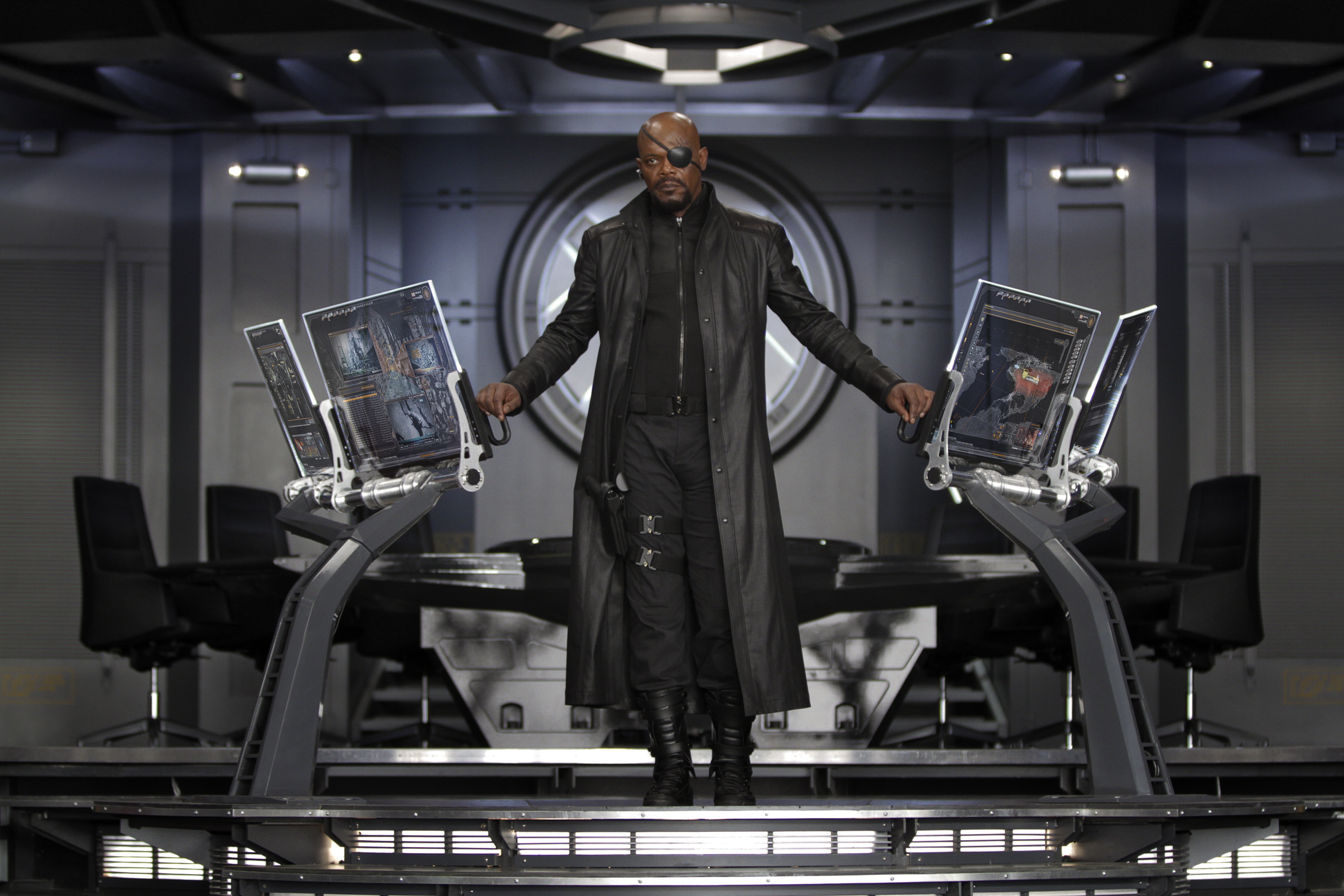 Nick Fury from Marvel Cinematic Universe HD Wallpaper