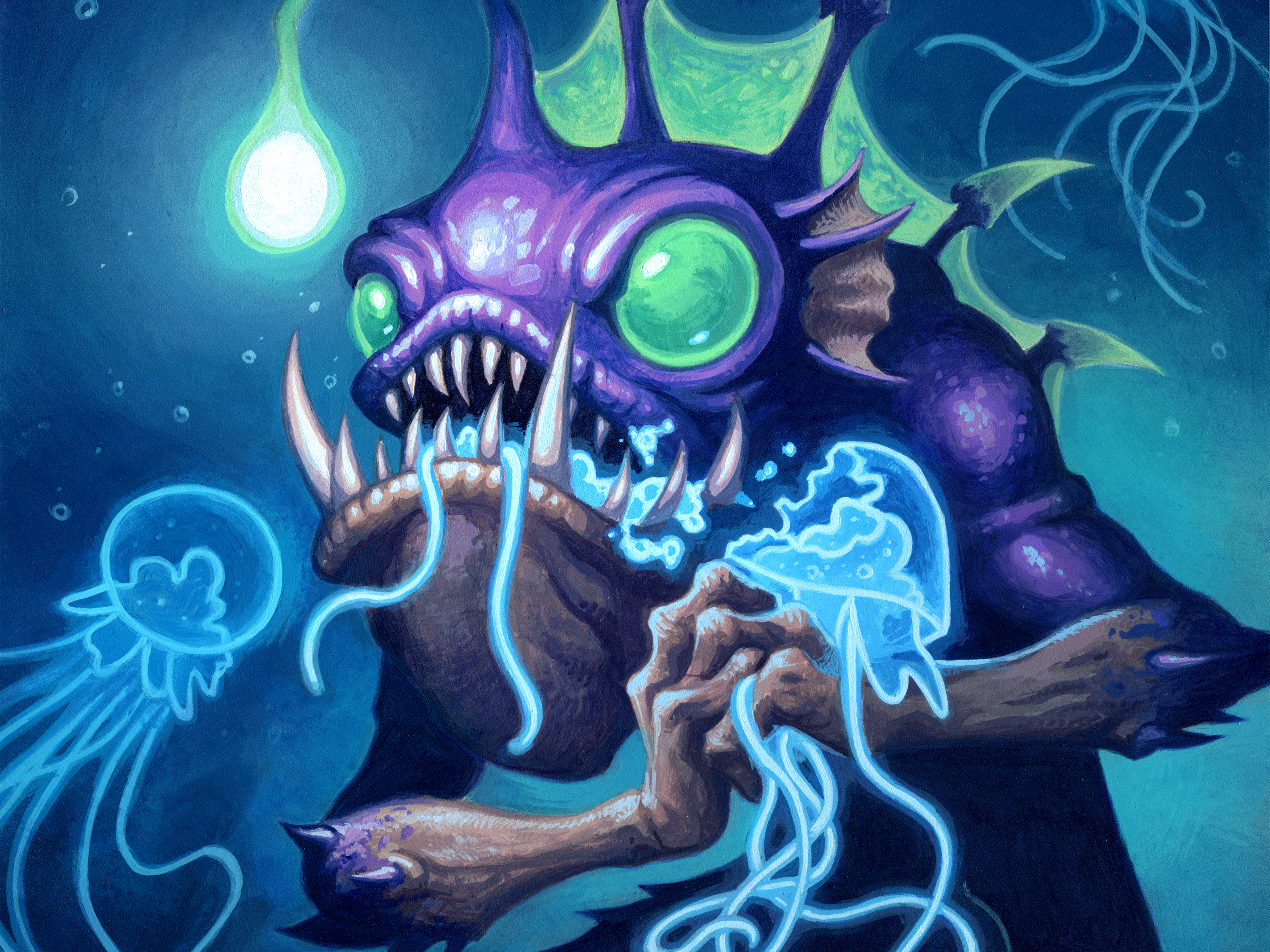 Bloodscent Vilefin from Hearthstone HD Wallpaper