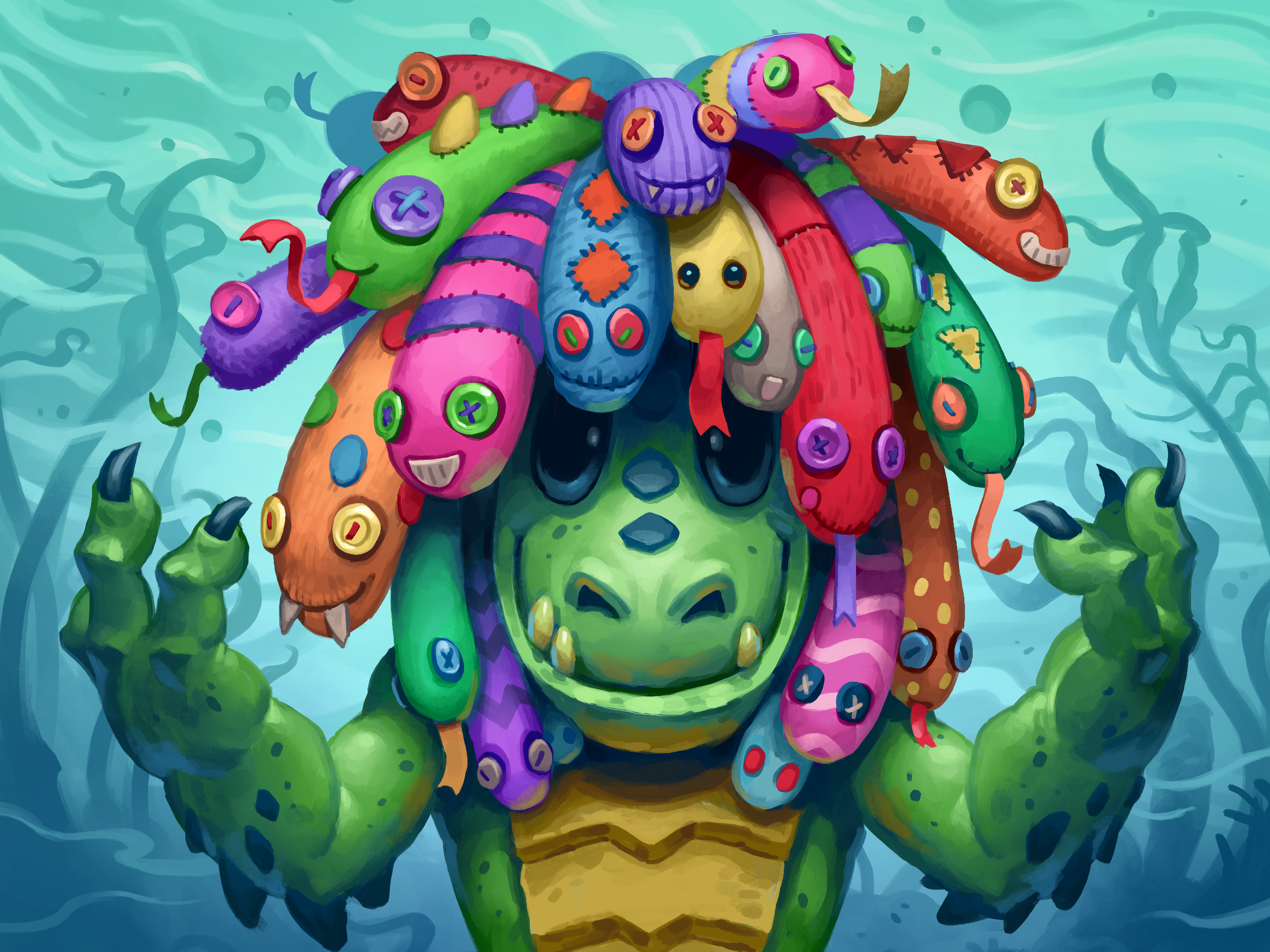 Serpent Wig from Hearthstone Voyage to the Sunken City HD Wallpaper