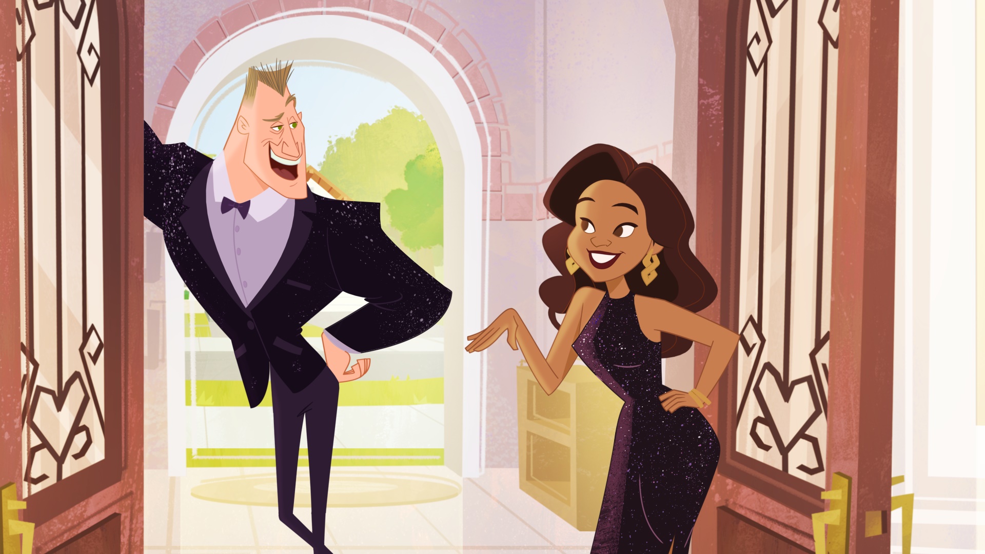 Oscar and Trudy Proud from The Proud Family: Louder And Prouder HD Wallpaper