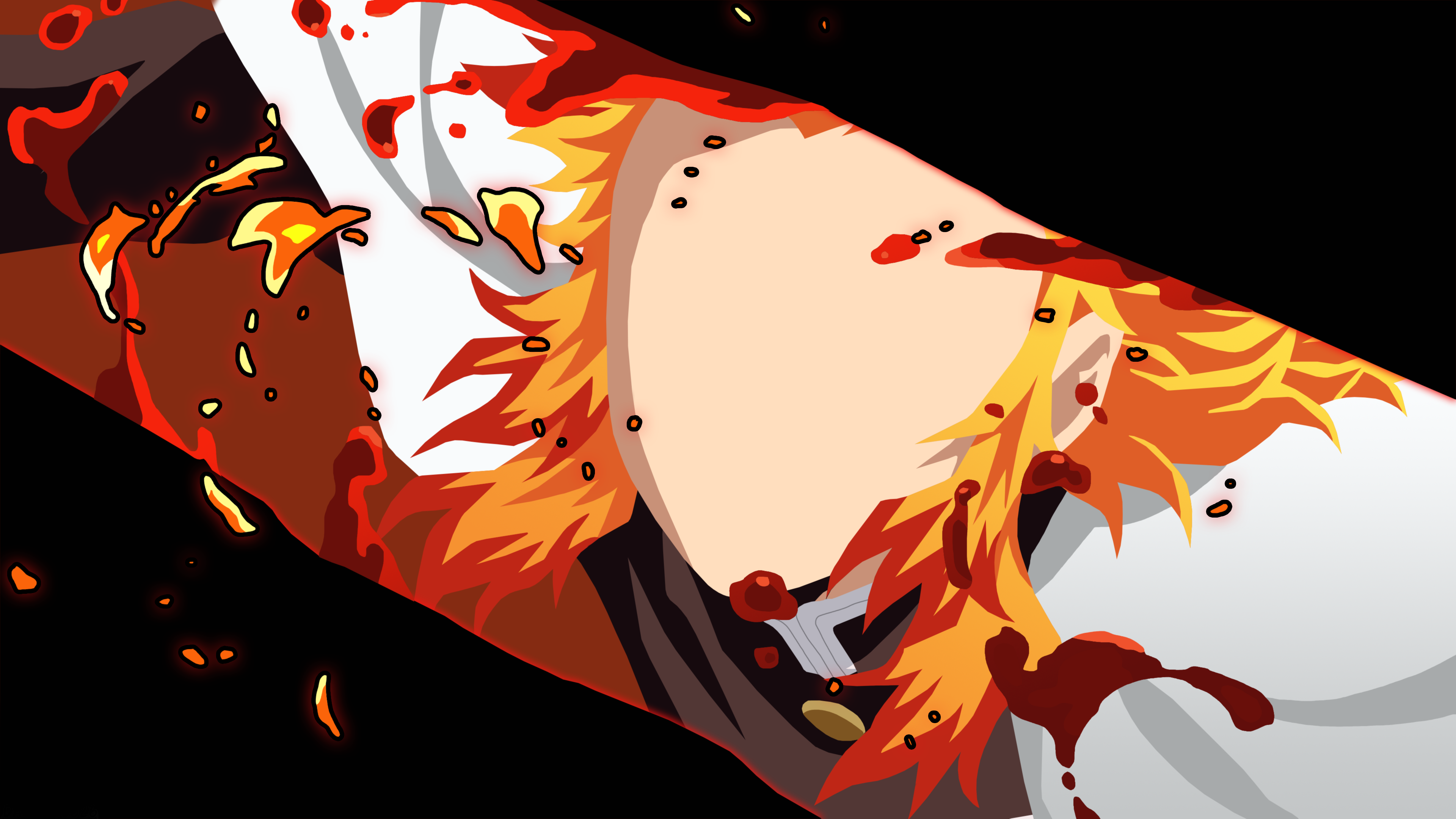 Kyojuro Rengoku from Demon Slayer: Kimetsu No Yaiba 4K HD Wallpaper