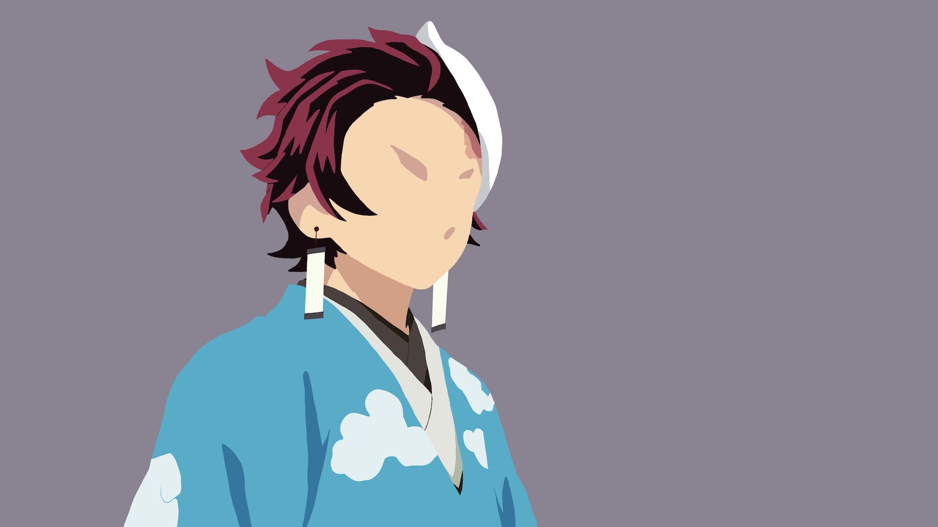 Tanjiro Kamado from Demon Slayer: Kimetsu no Yaiba Minimalist HD Wallpaper