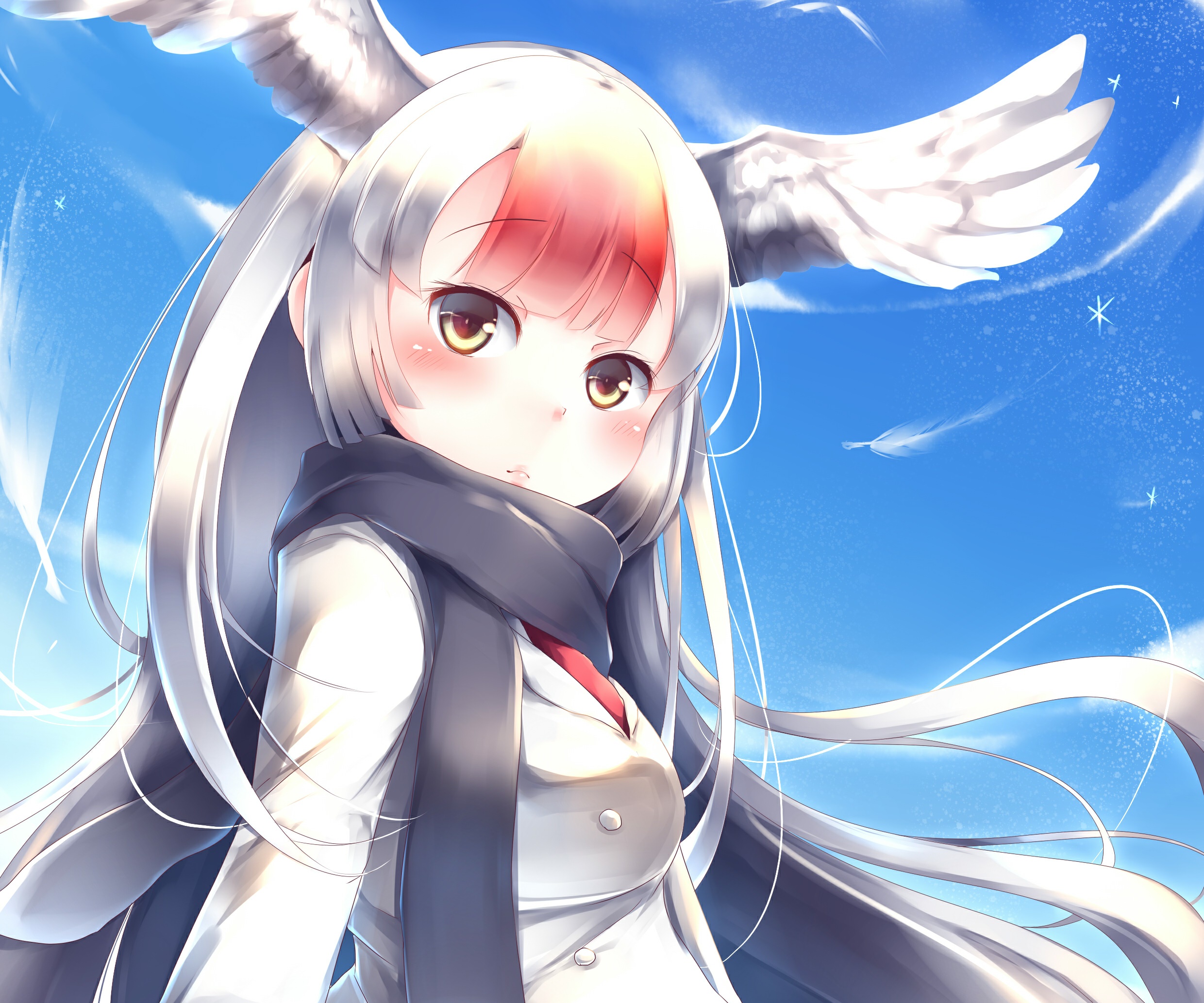 Red-crowned Crane from Kemono Friends HD Wallpaper
