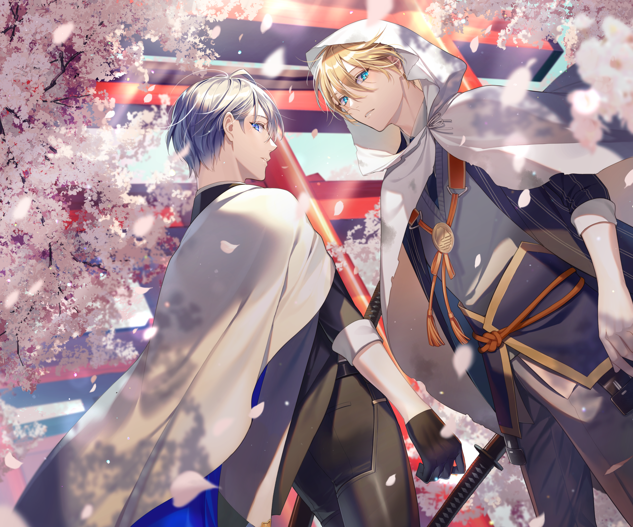 Yamanbagiri Kunihiro and Yamanbagiri Chougi from Touken Ranbu HD Wallpaper