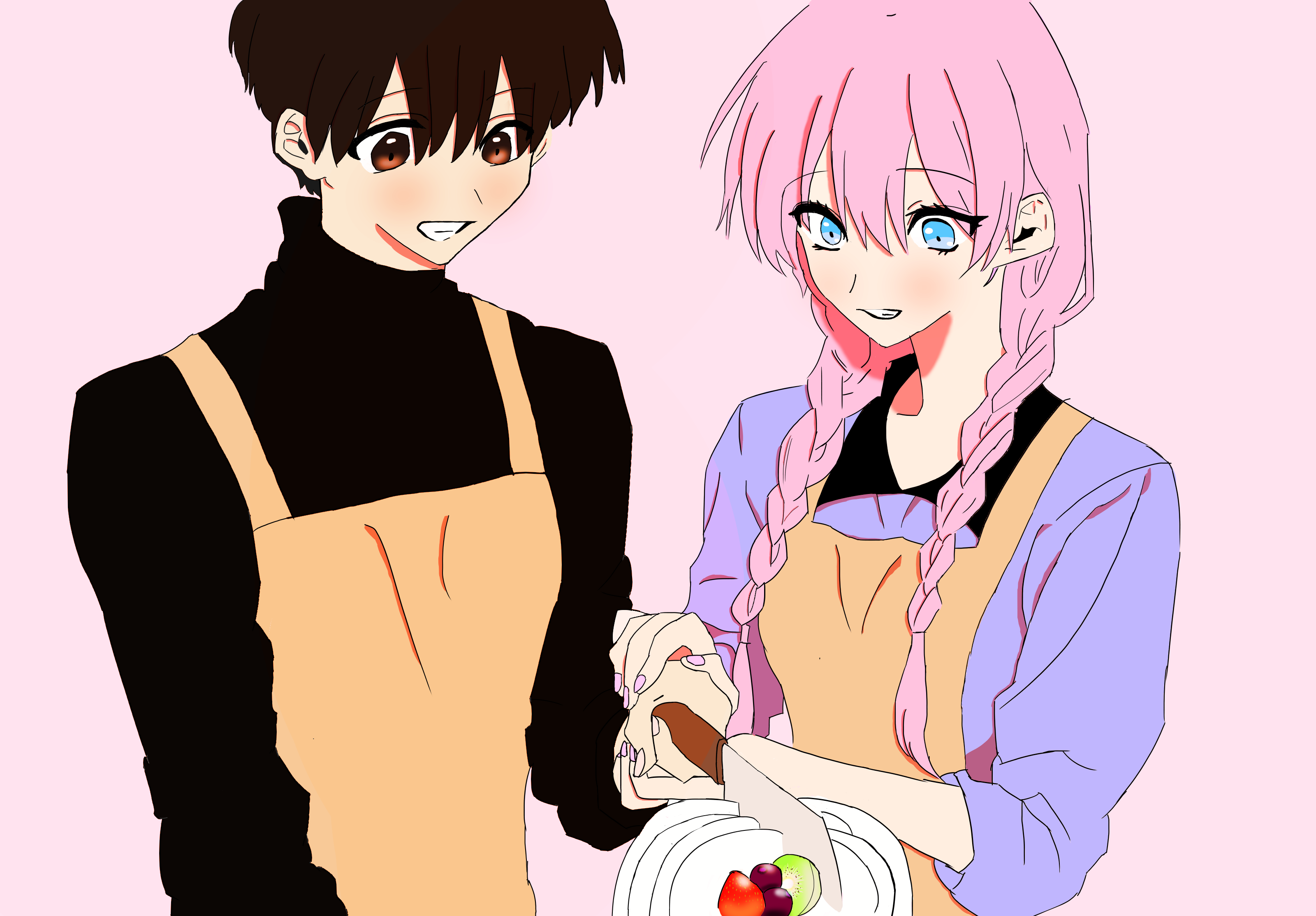 Yuu Izumi and Micchon Shikimori from Shikimori's Not Just a Cutie HD Wallpaper