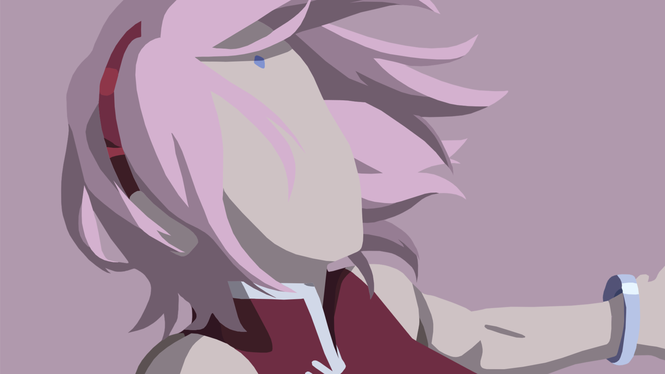 Sakura Haruno from Boruto Minimalist HD Wallpaper