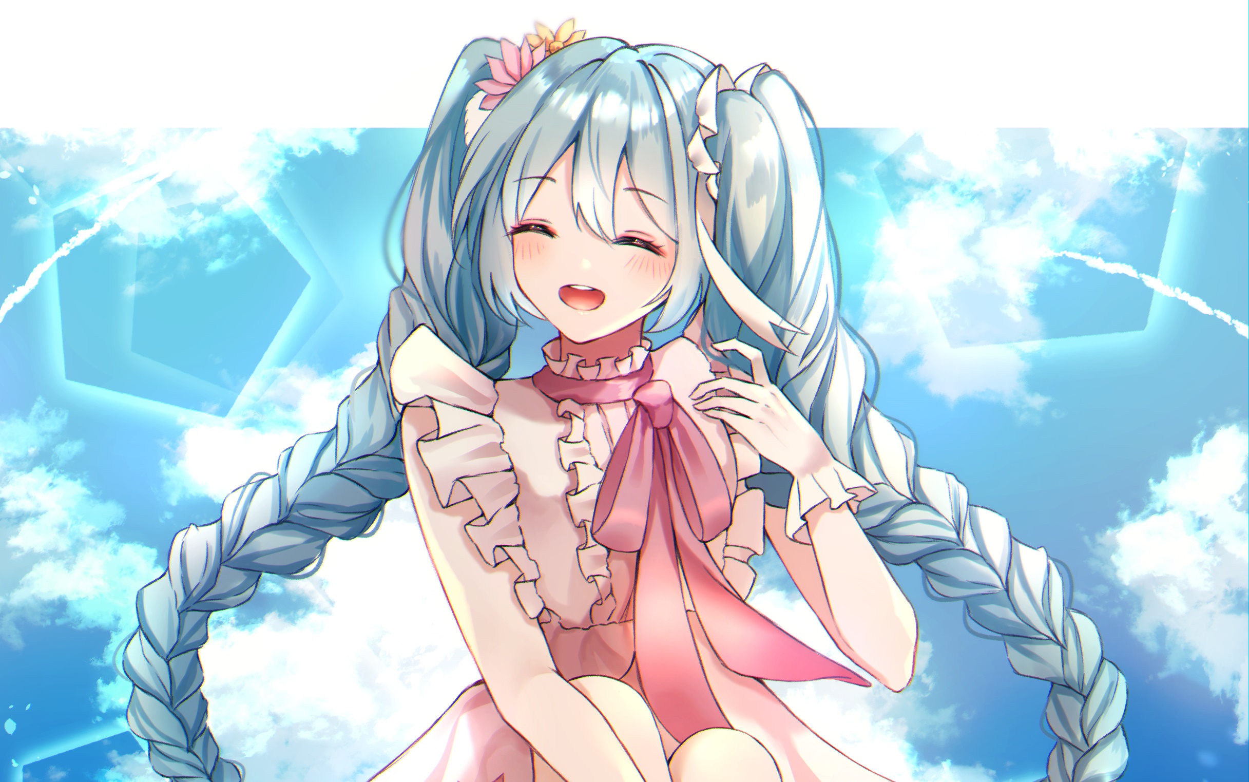 Hatsune Miku from Vocaloid HD Wallpaper