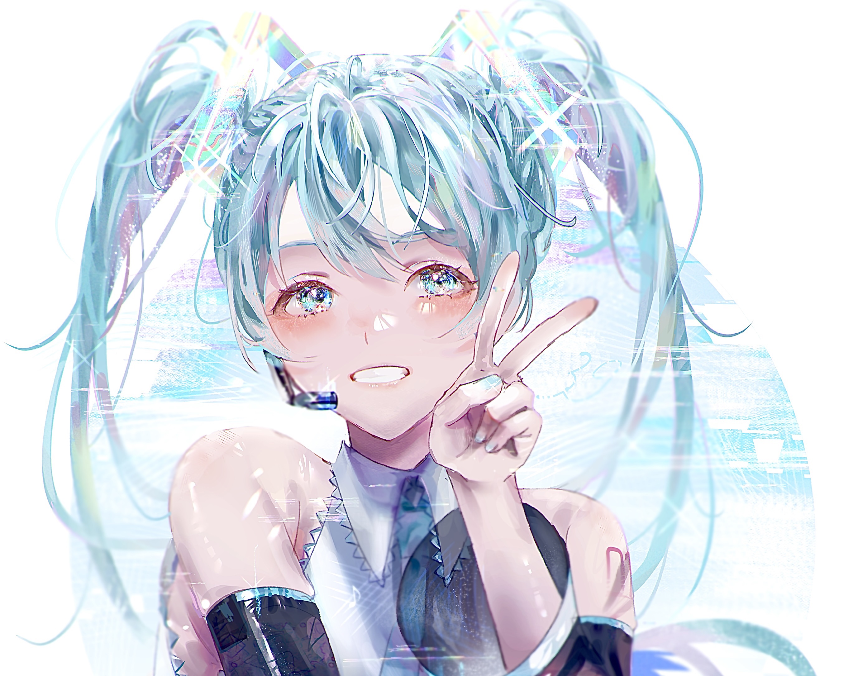 Hatsune Miku from Vocaloid HD Wallpaper