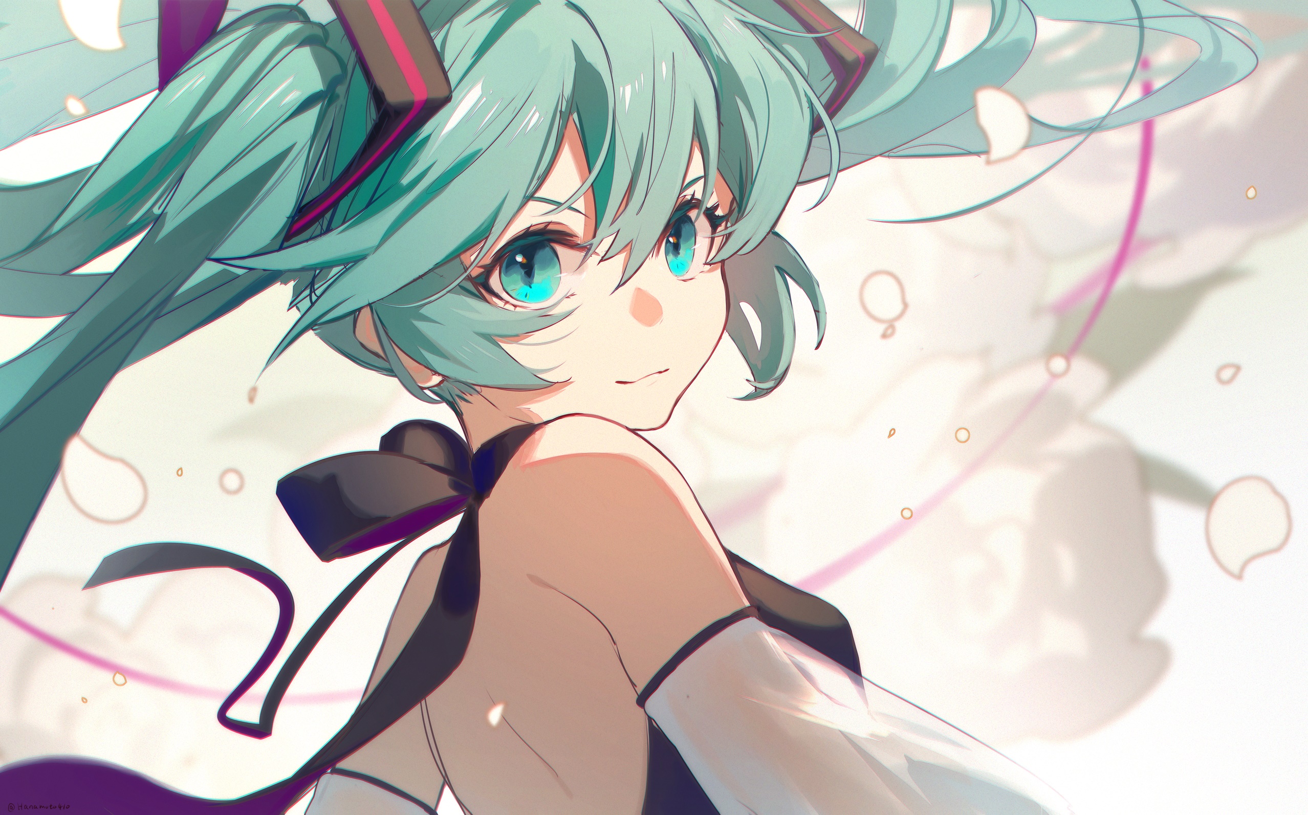 Hatsune Miku from Vocaloid HD Wallpaper