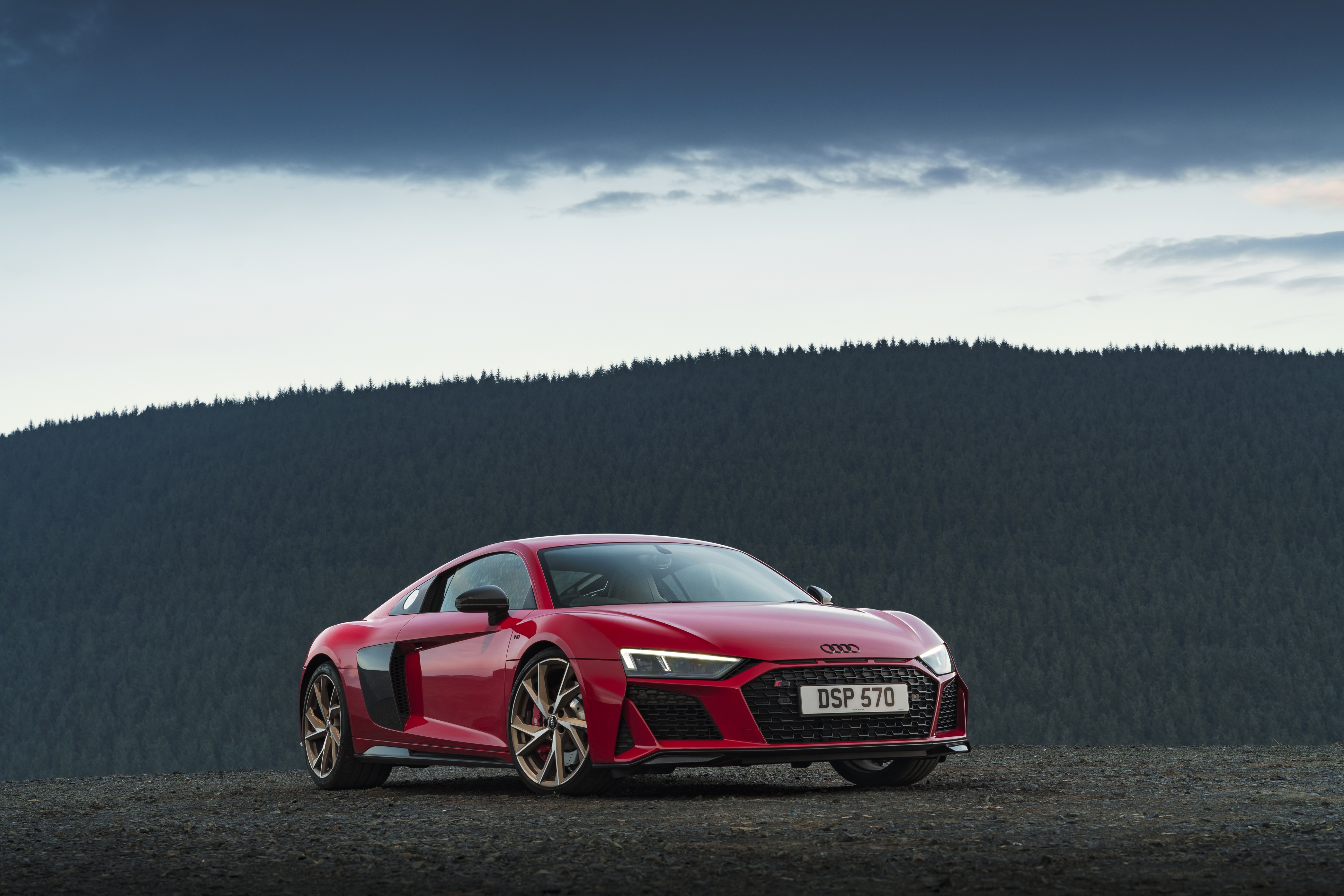 Red Audi R8 V10 4K HD Wallpaper