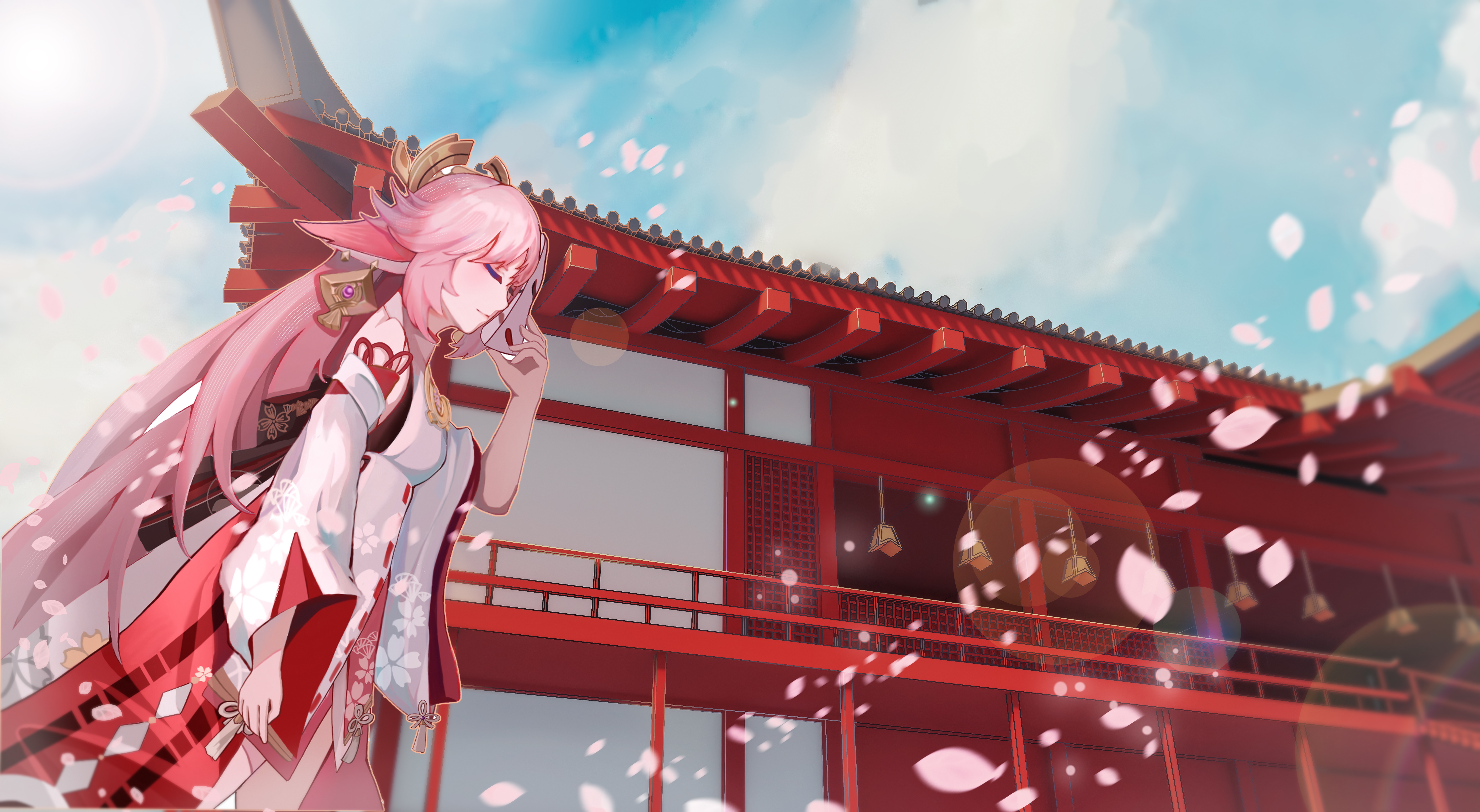 Yae Miko from Genshin Impact 4K HD Wallpaper