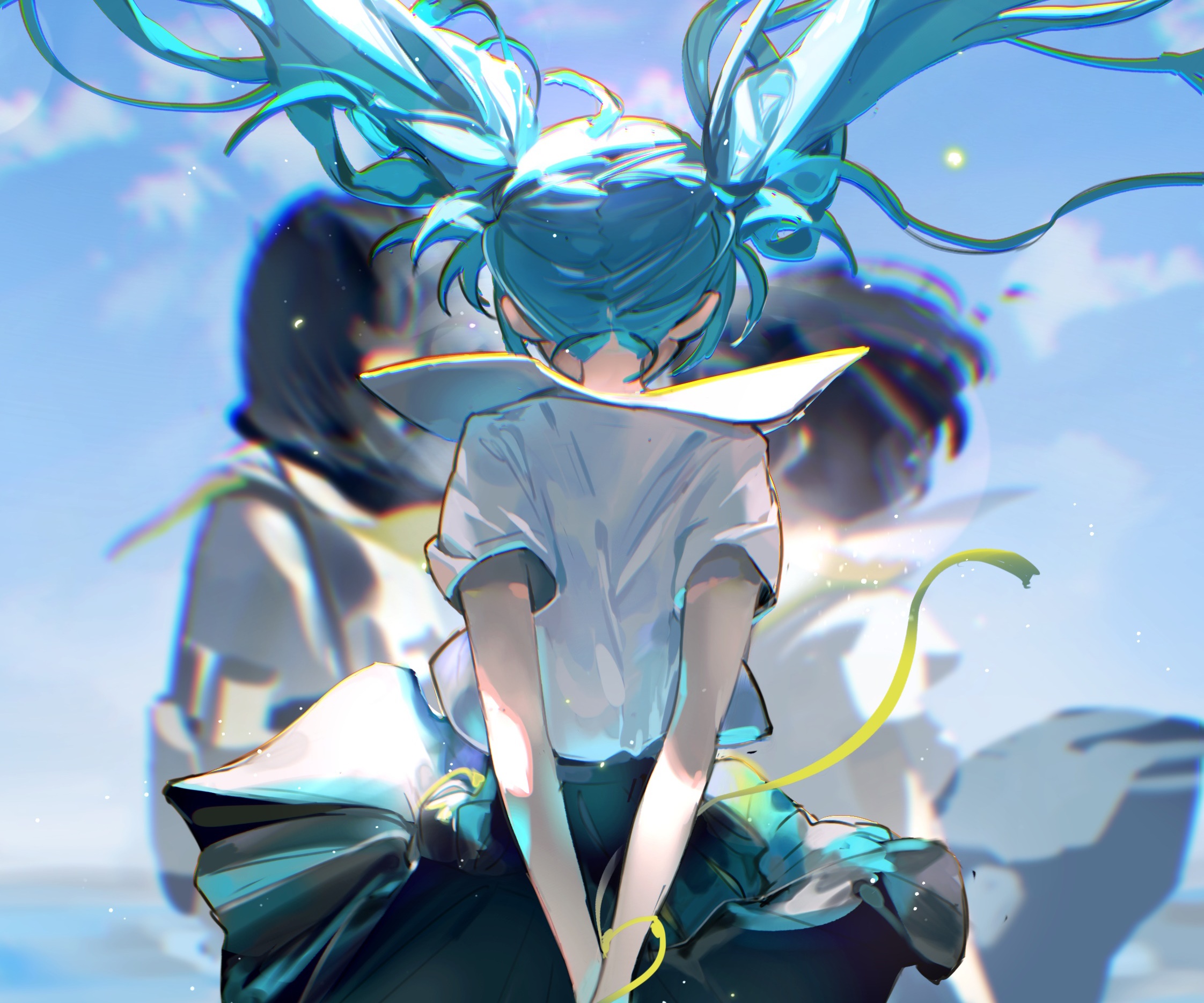 Hatsune Miku from Vocaloid HD Wallpaper