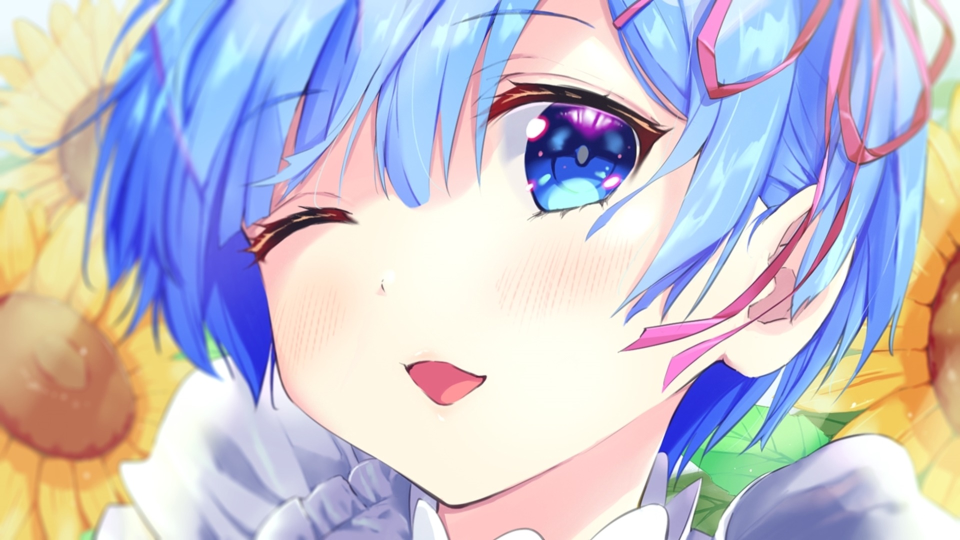 Rem from Re:ZERO -Starting Life In Another World- HD Wallpaper