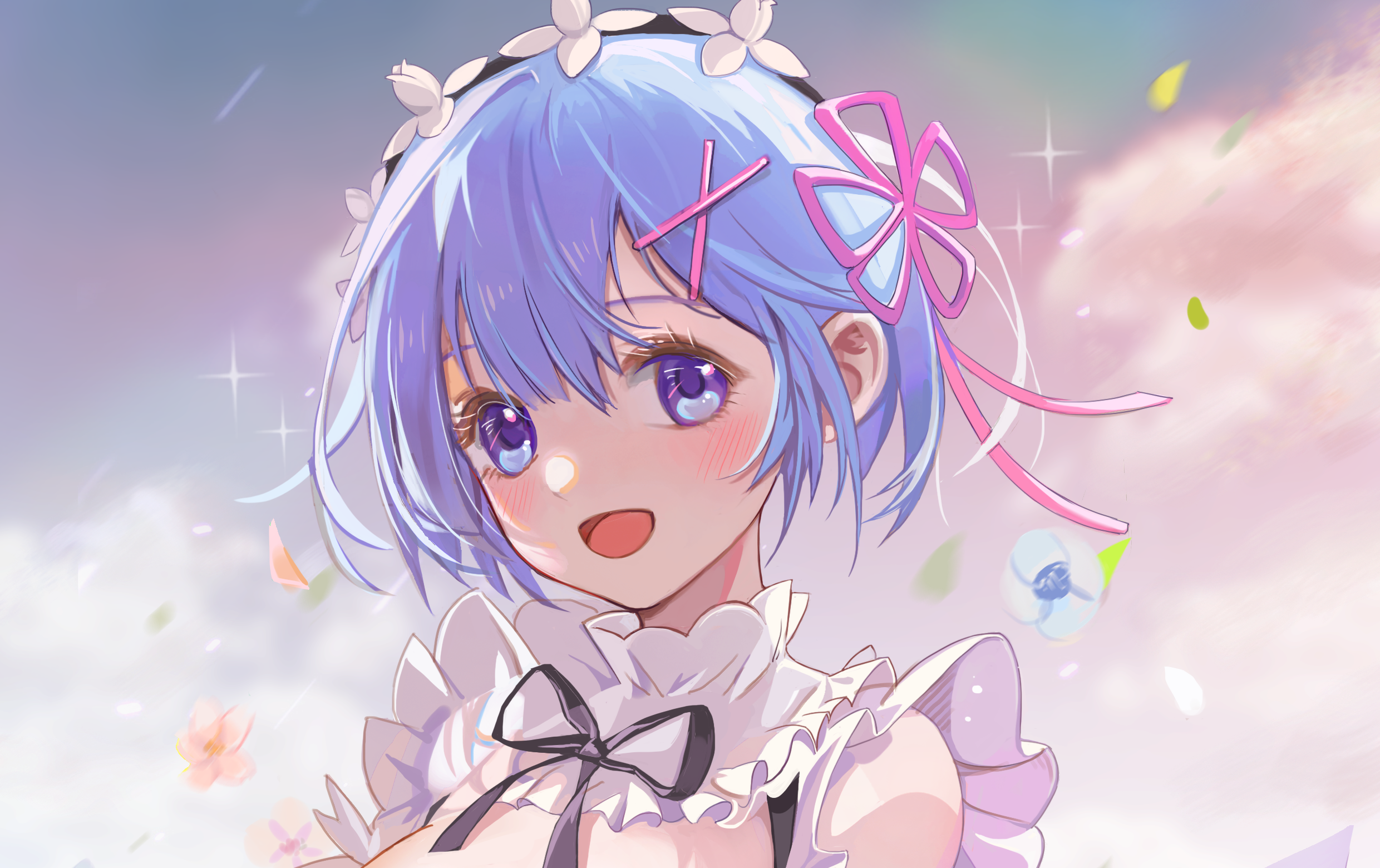 Rem from Re:ZERO -Starting Life In Another World- HD Wallpaper
