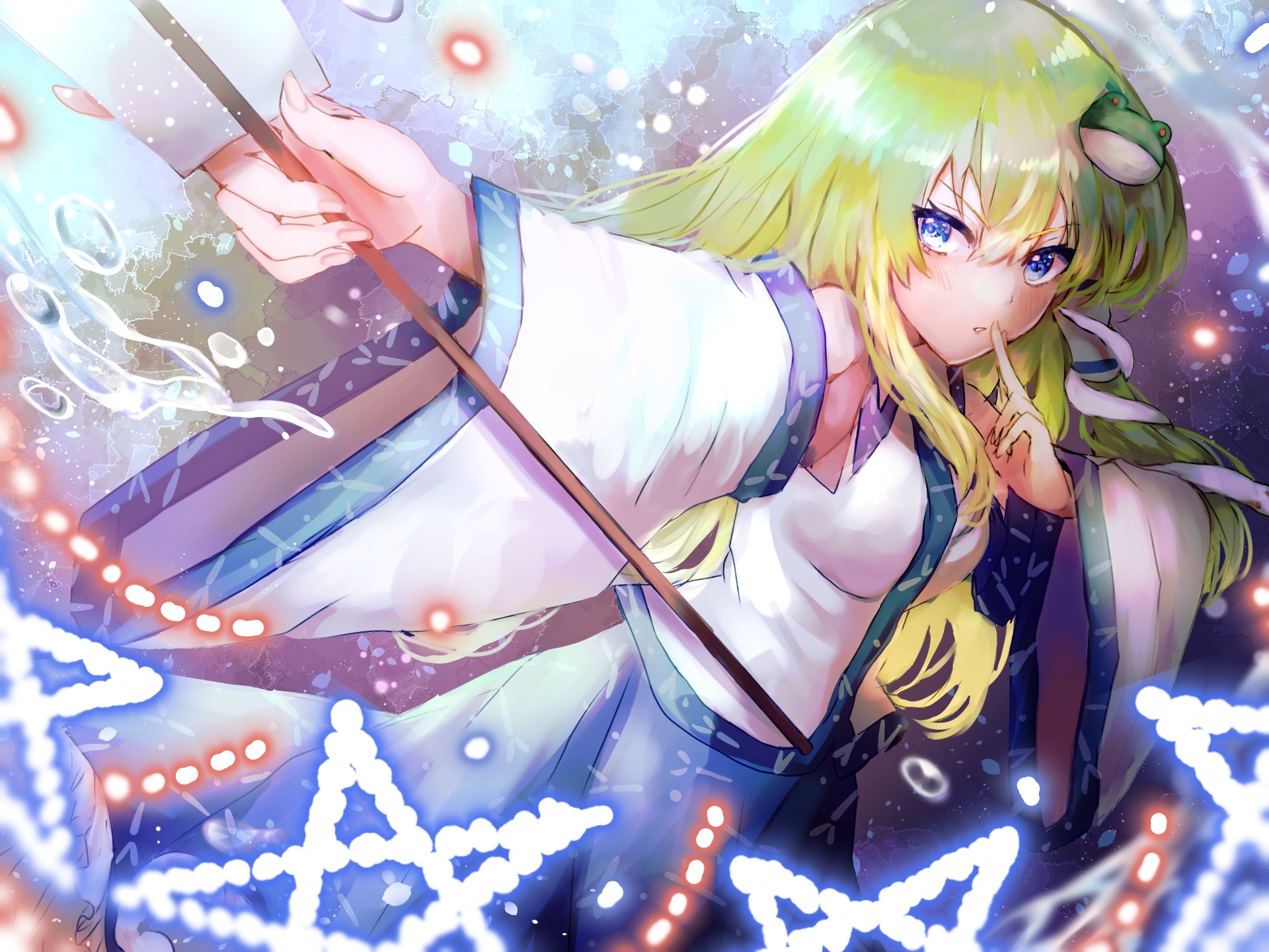 Sanae Kochiya from Touhou HD Wallpaper