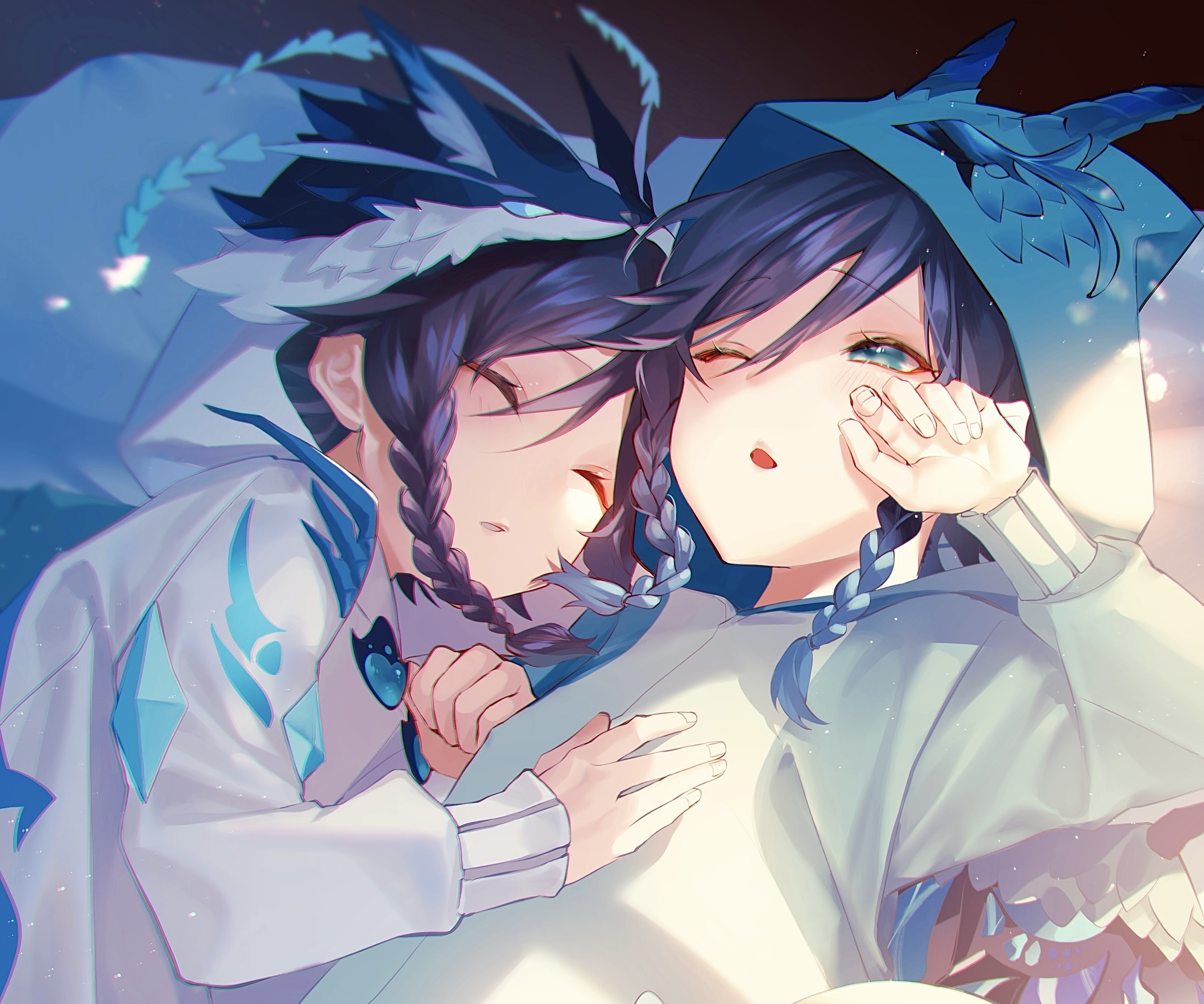 Venti from Genshin Impact sleeping HD Wallpaper