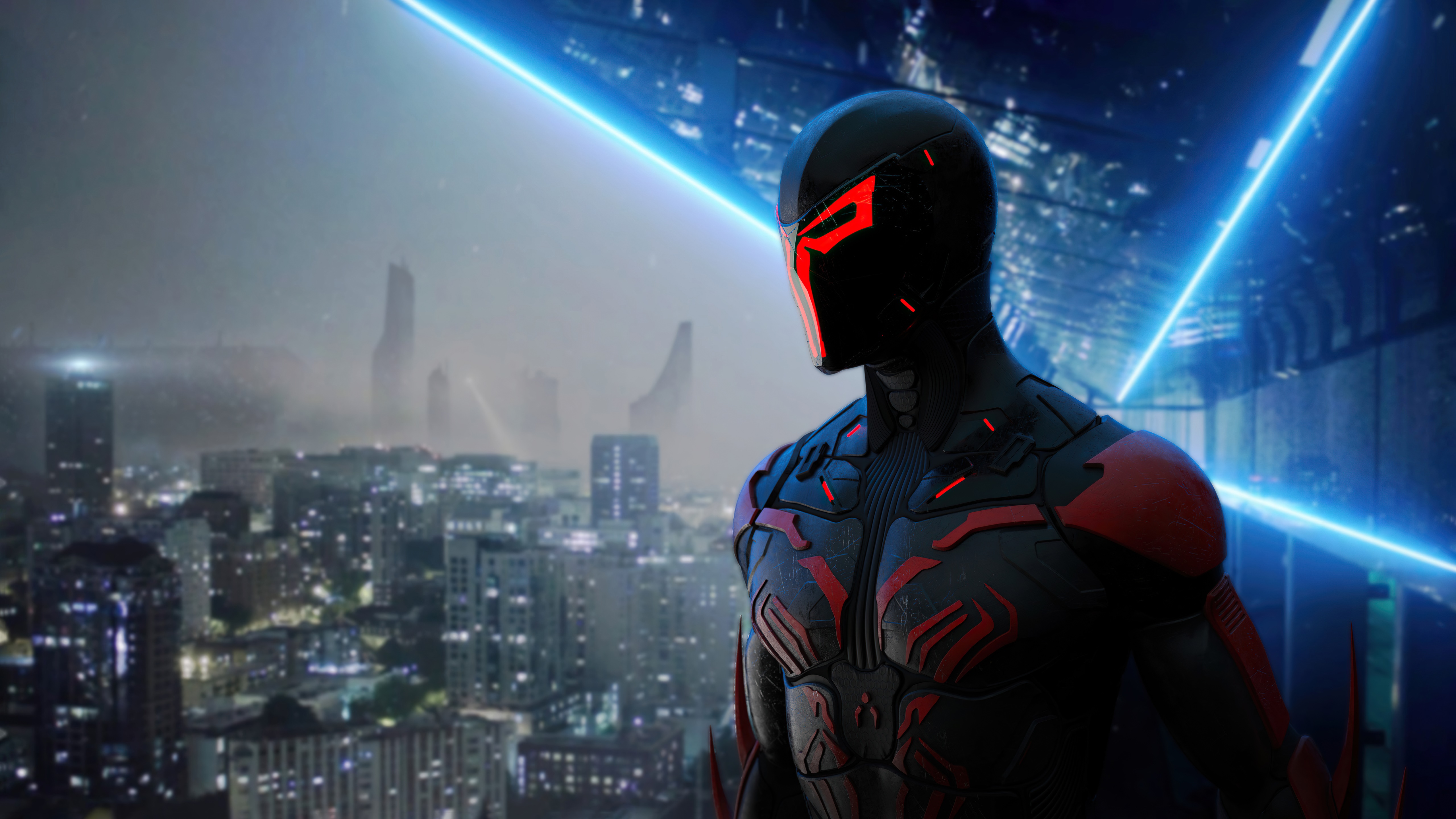 Spider-Man 2099 from Spider-Man 4K HD Wallpaper