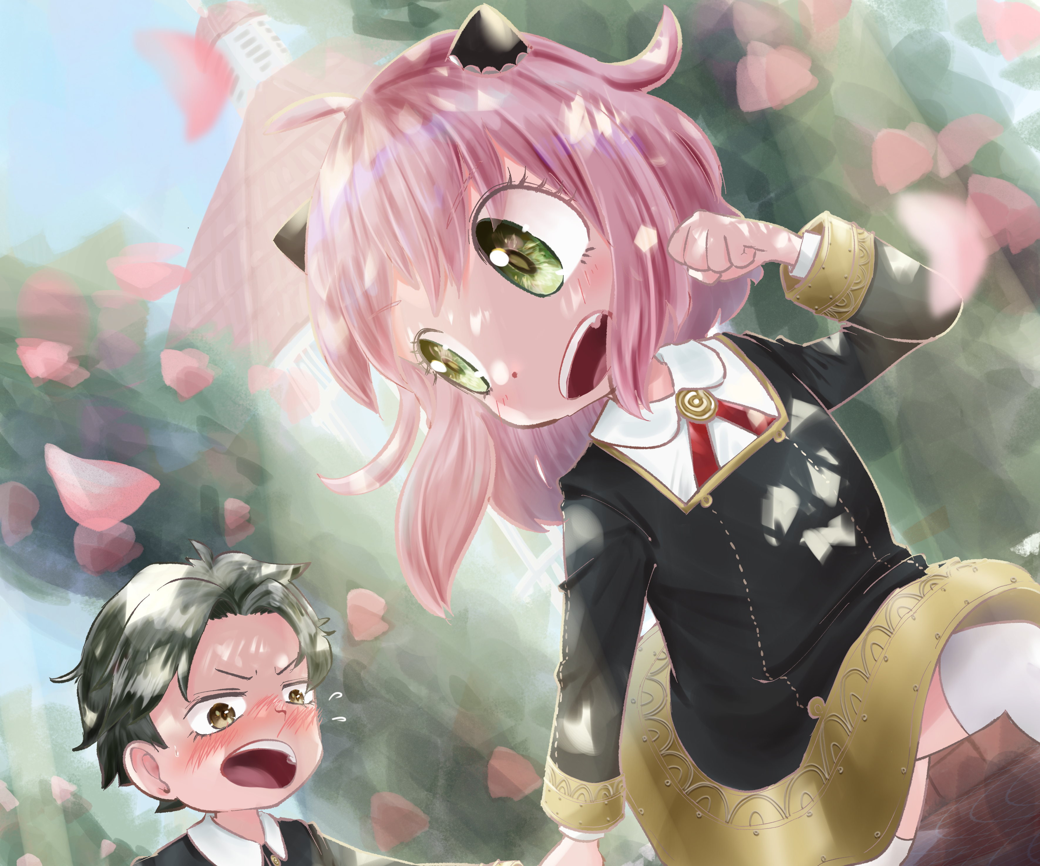 Anya Forger and Damian Desmond from Spy X HD Wallpaper