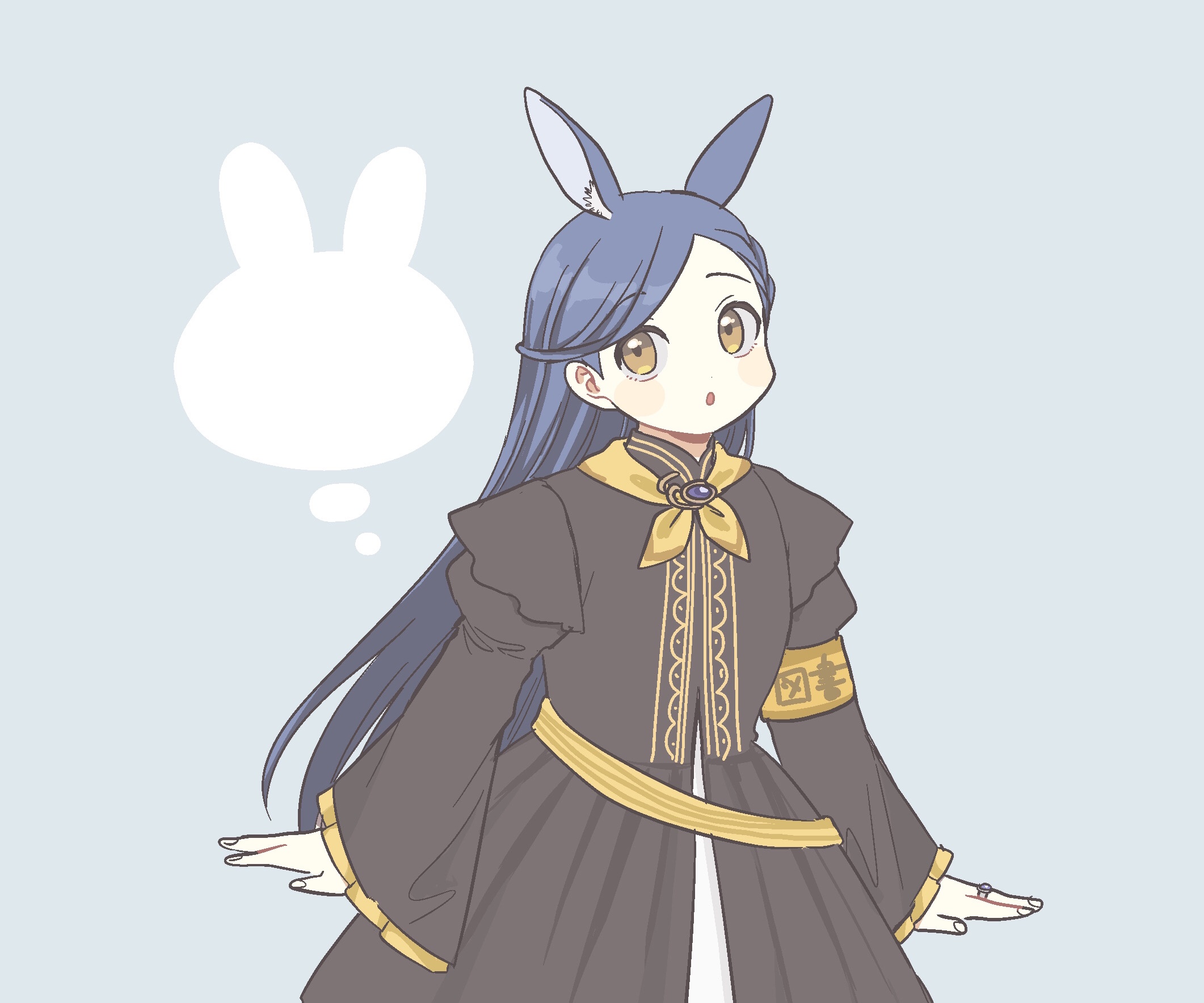 Myne from Ascendance of a Bookworm with bunny ears HD Wallpaper