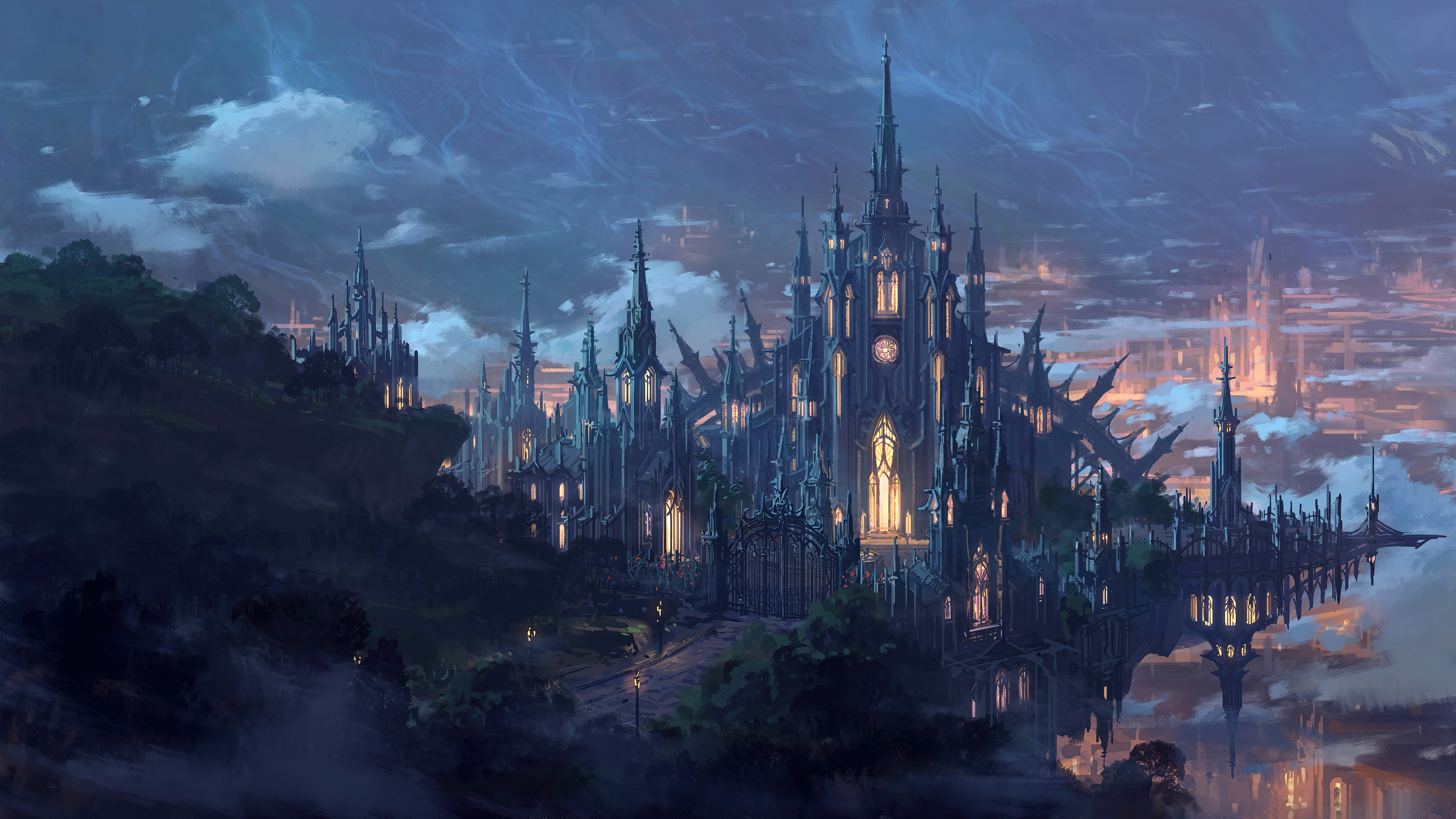 Rose Knight Castle by Frank Sun HD Wallpaper