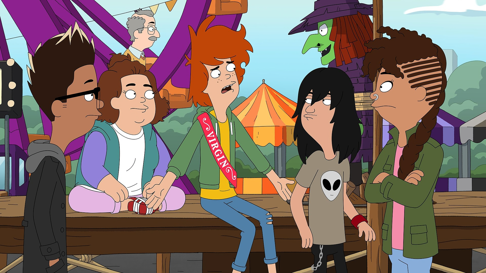 Duncanville characters at a carnival HD Wallpaper