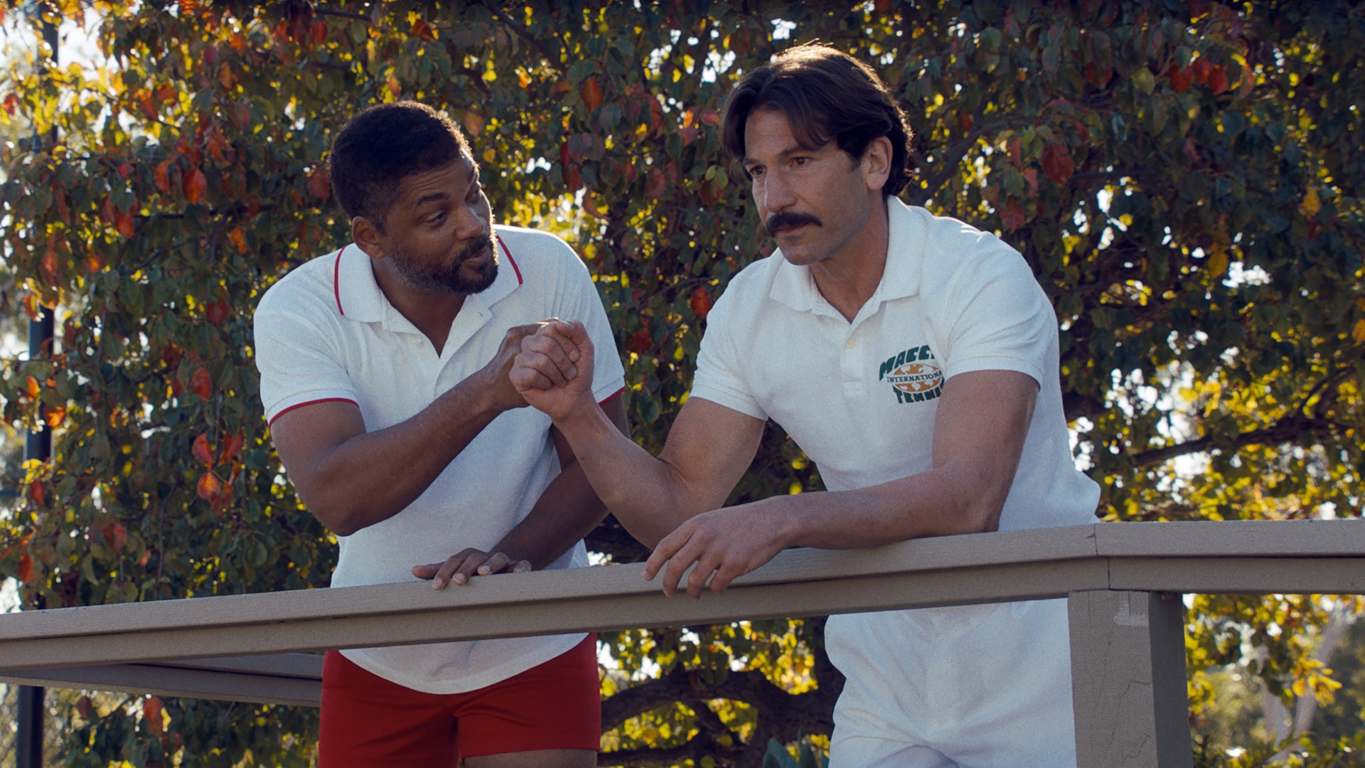 Will Smith and Jon Bernthal in King Richard HD Wallpaper