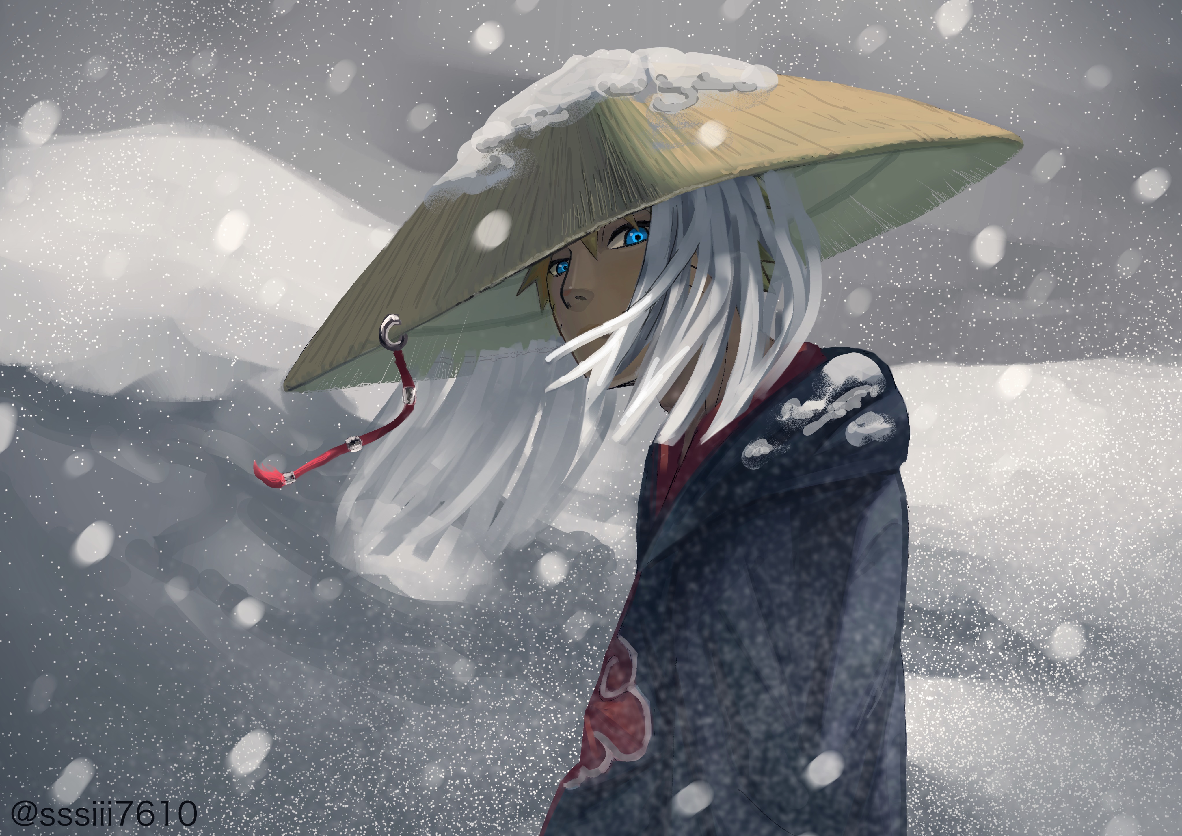 Naruto Uzumaki in the Snow HD Wallpaper