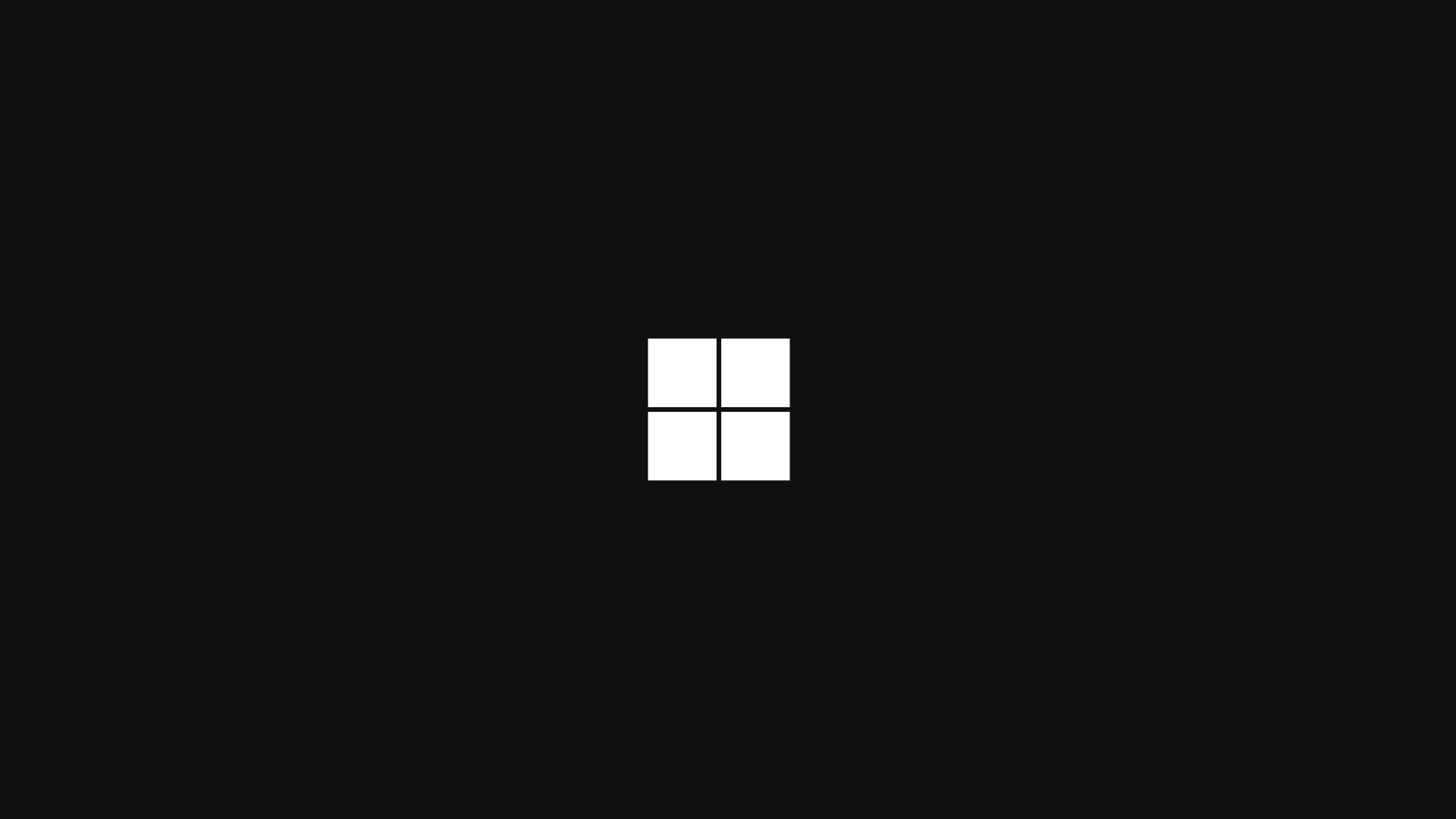 Windows 11 Dark Mode Logo HD Wallpaper