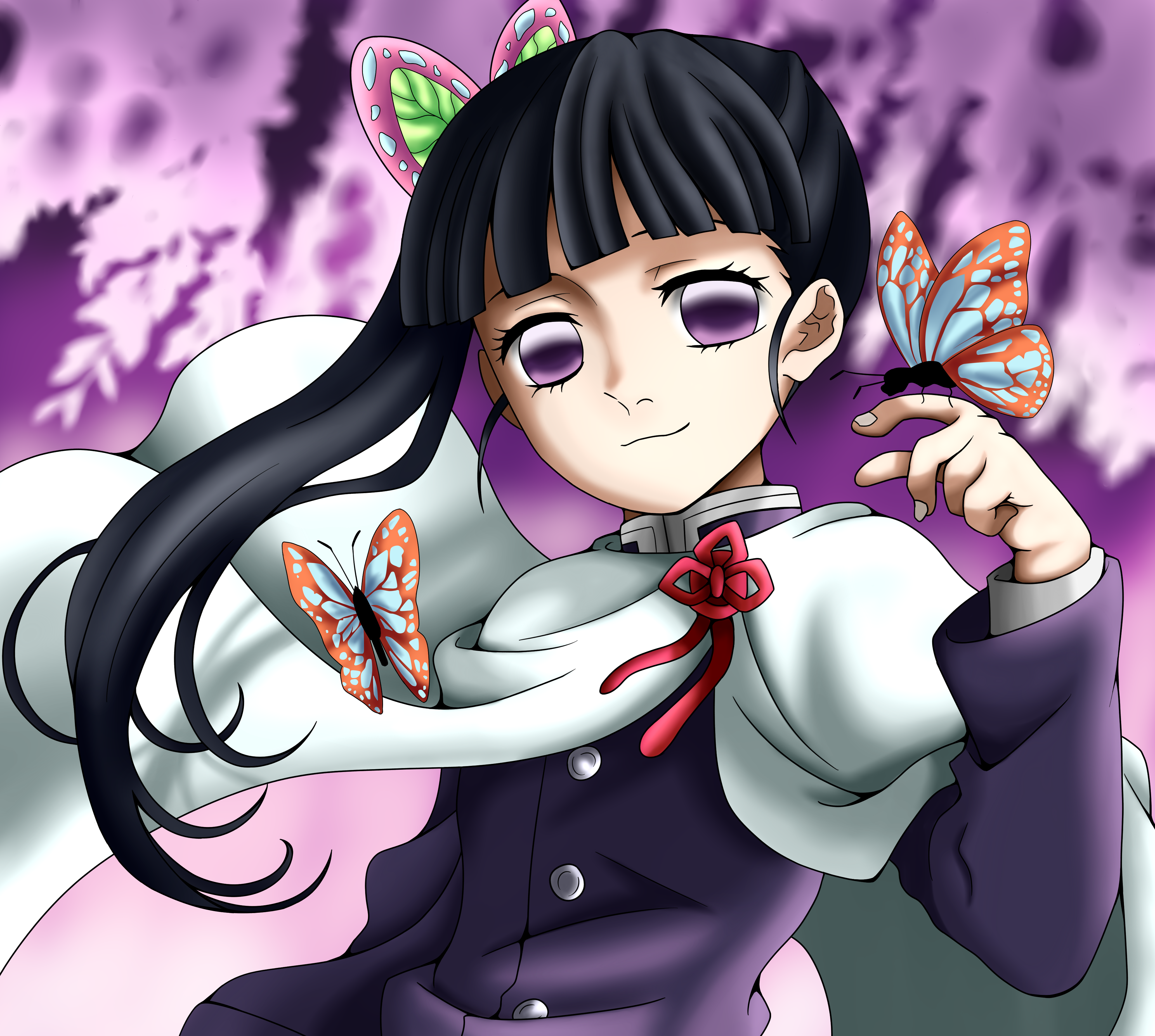 Kanao Tsuyuri from Demon Slayer: Kimetsu no Yaiba 4K HD Wallpaper