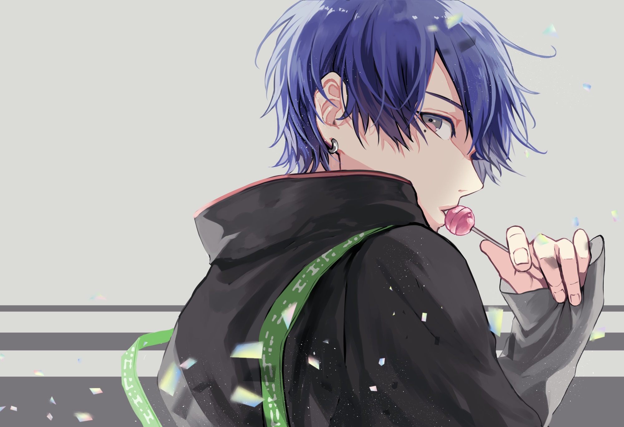 Harusaki Air from Nijisanji with a lollipop HD Wallpaper