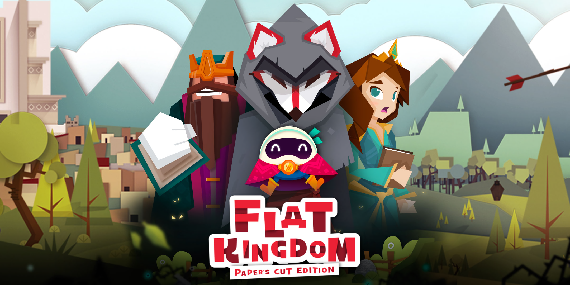 Flat Kingdom Paper's Cut Edition HD Wallpaper
