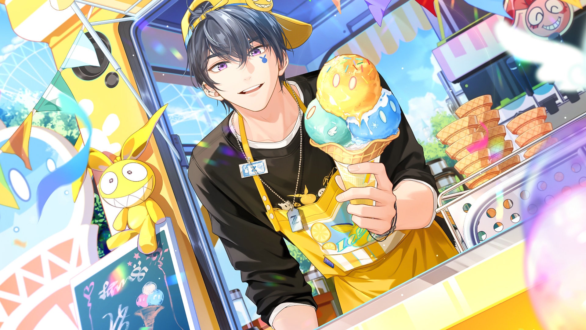 Izumi Kei from Tears Of Themis selling ice cream HD Wallpaper