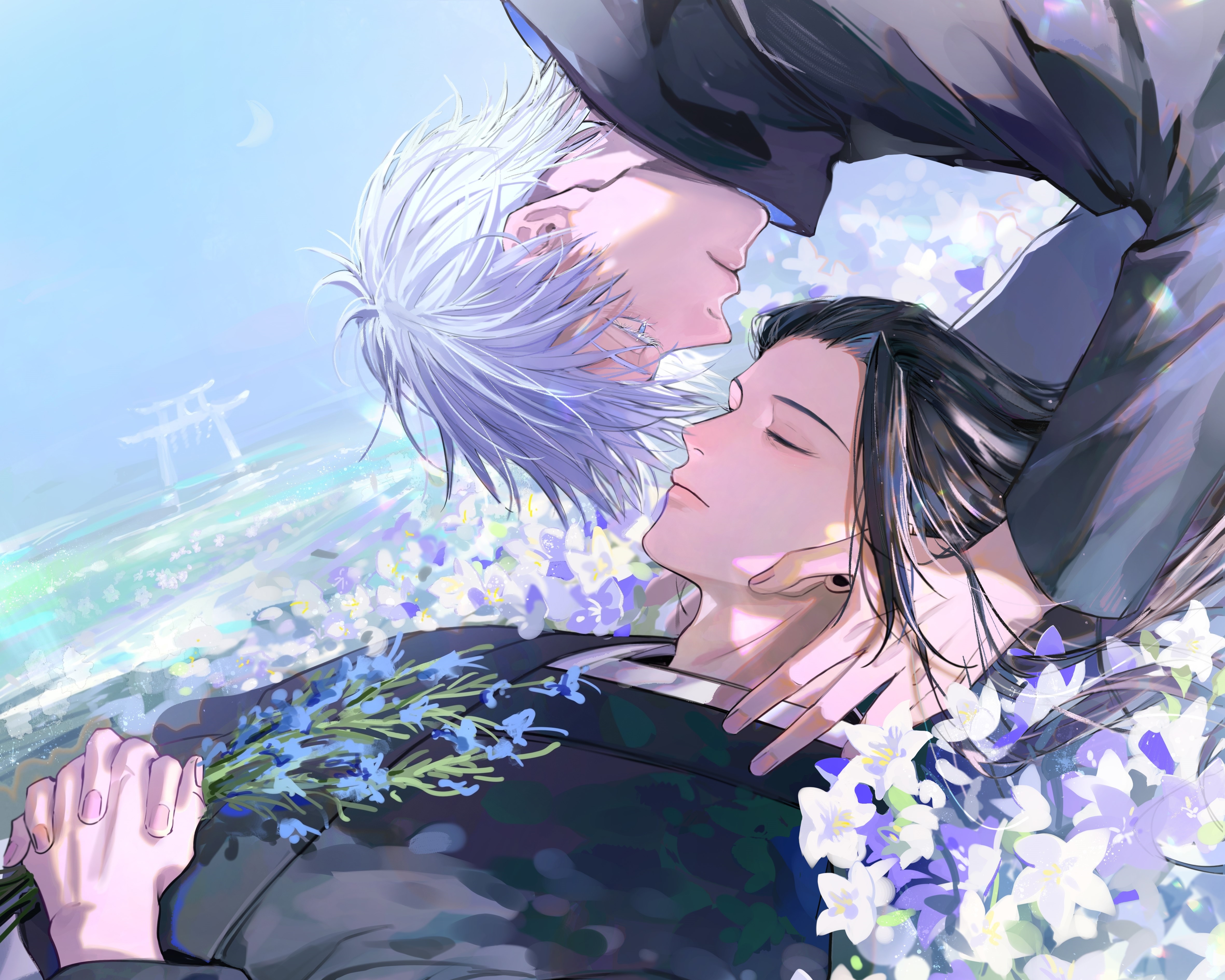 Satoru Gojo and Suguru Geto from Jujutsu Kaisen 4K HD Wallpaper