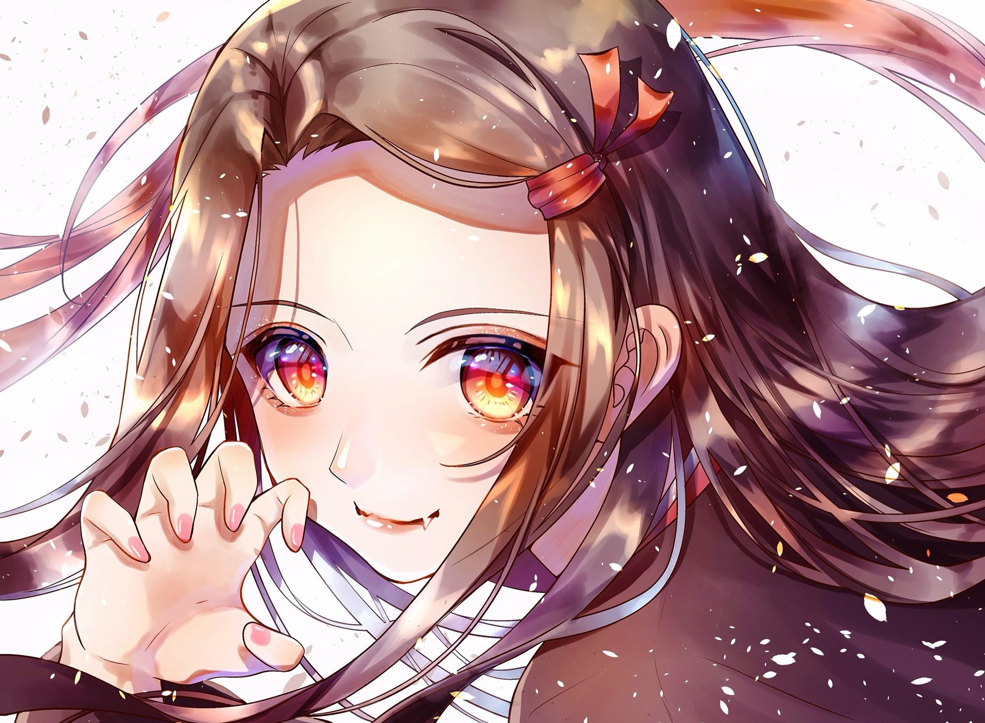 Nezuko Kamado from Demon Slayer: Kimetsu No Yaiba HD Wallpaper