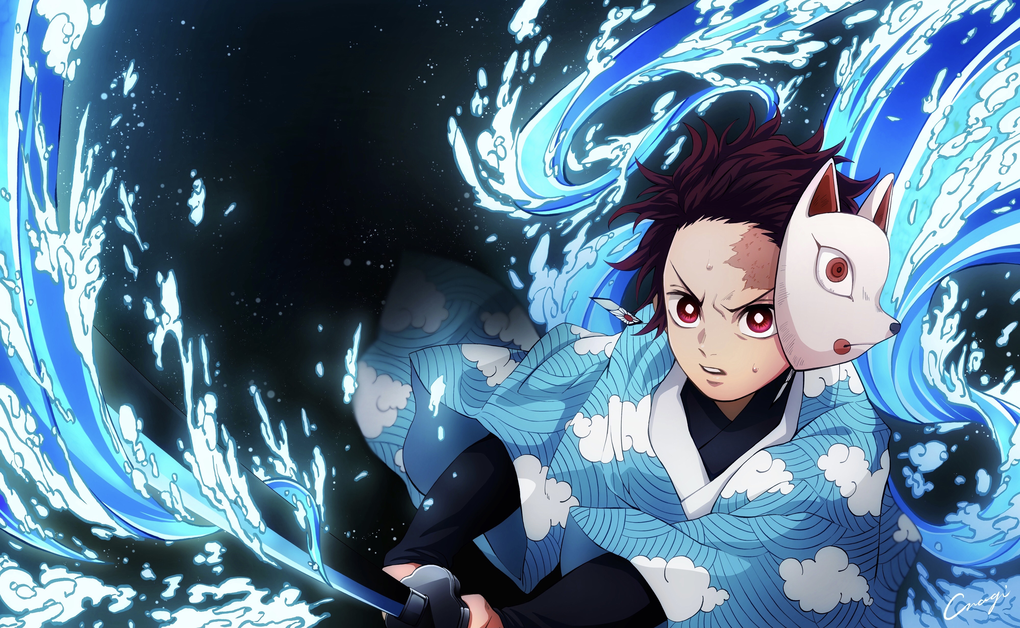Tanjiro Kamado from Demon Slayer 4K HD Wallpaper