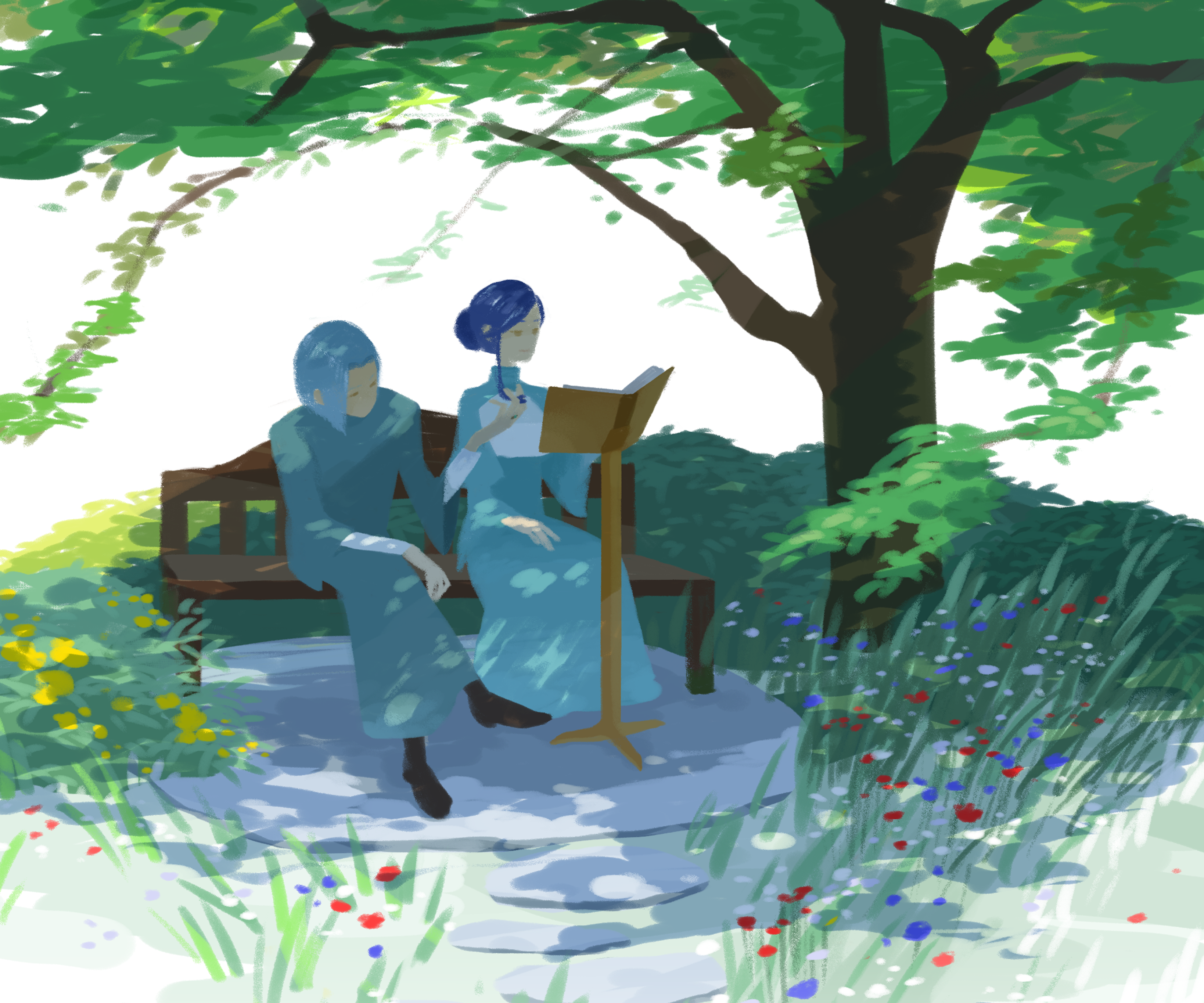 Myne and Ferdinand from Ascendance Of A Bookworm HD Wallpaper