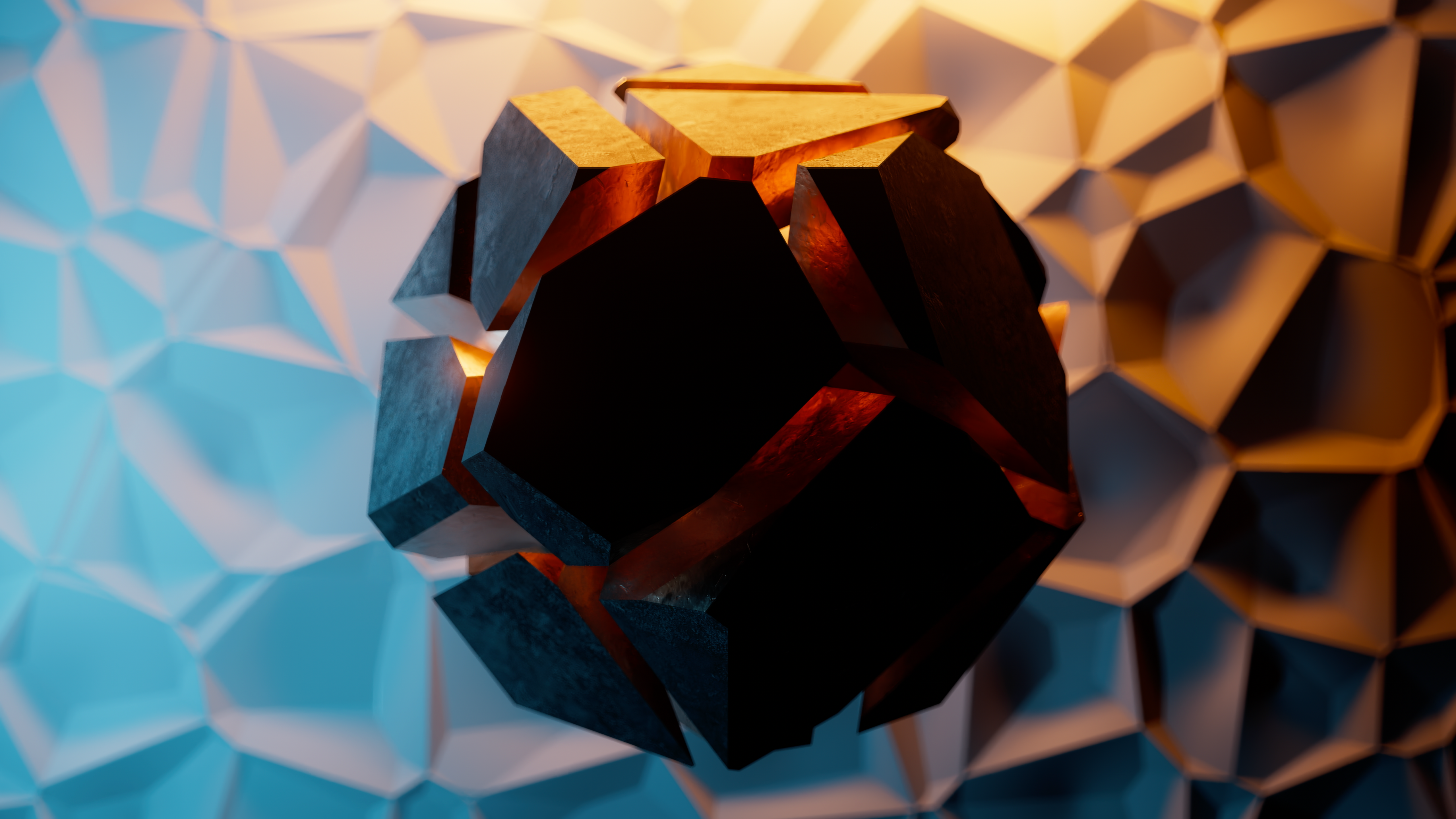 Copper Geode HD Wallpaper
