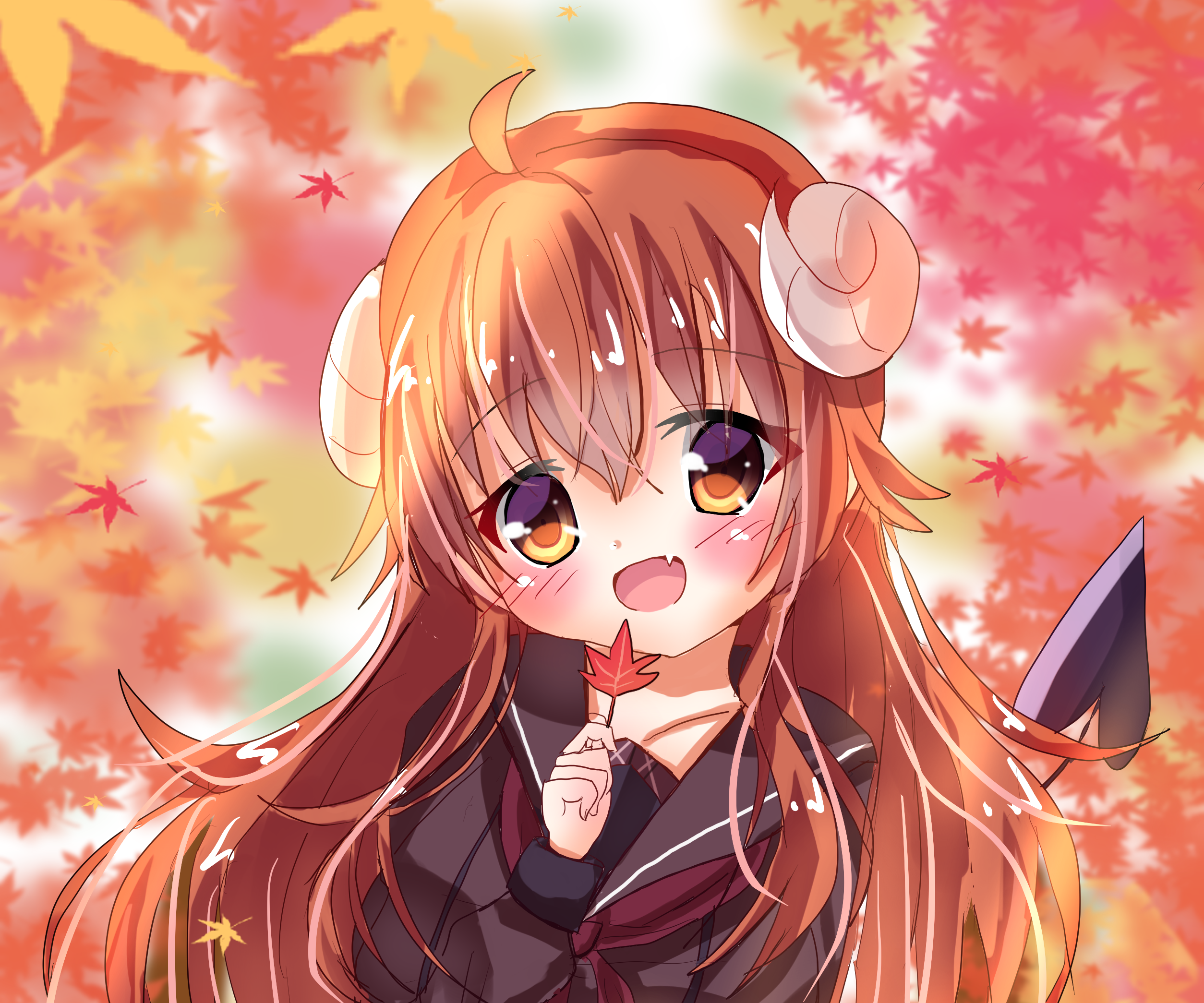 Yuuko Yoshida from The Demon Girl Next Door HD Wallpaper